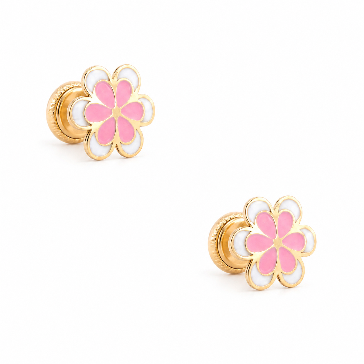 Gold earrings