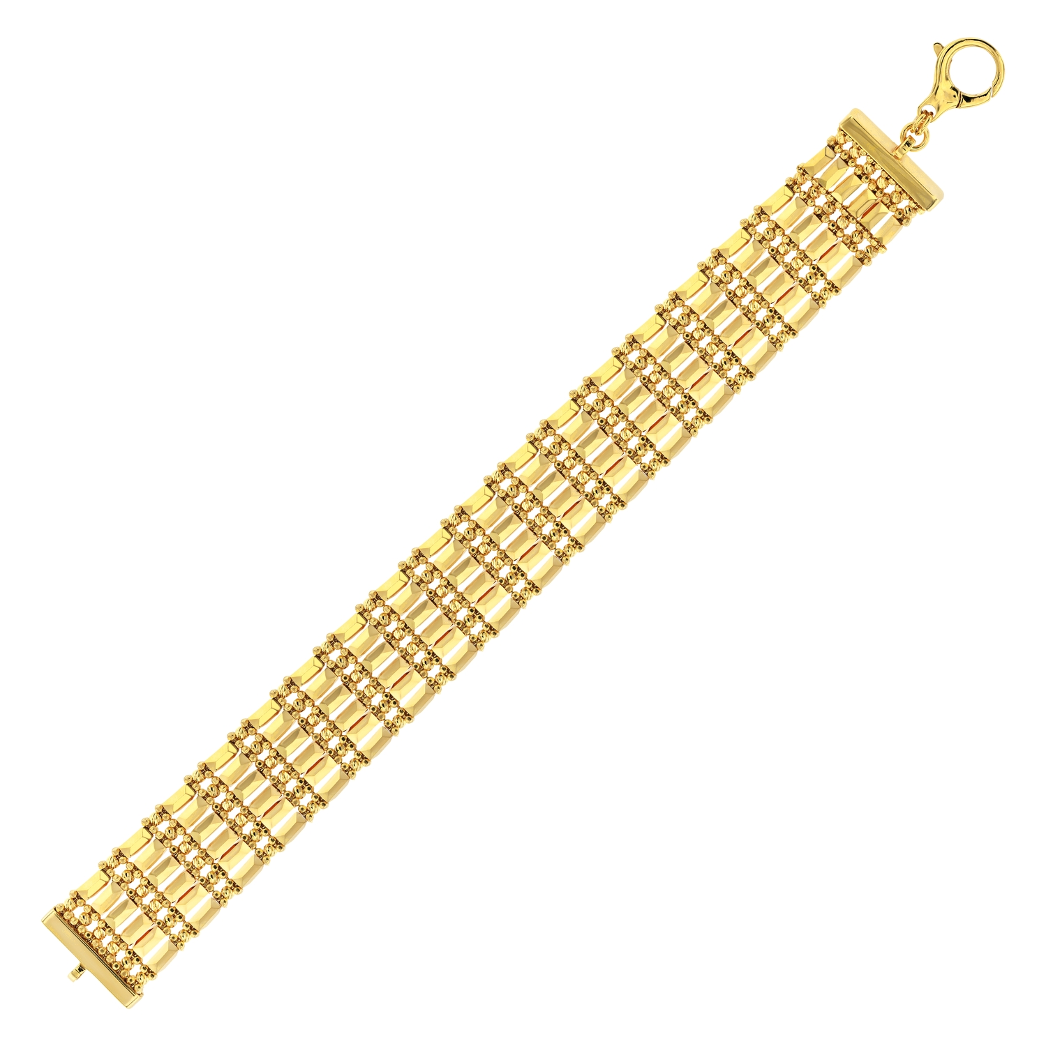 21K Gold Multi-Layered Bracelet