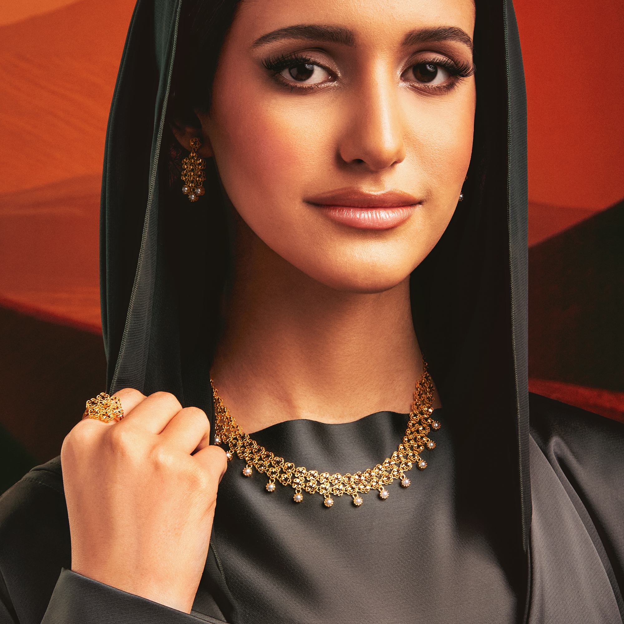 طقم براء ذهب تقليدي 21 قيراط