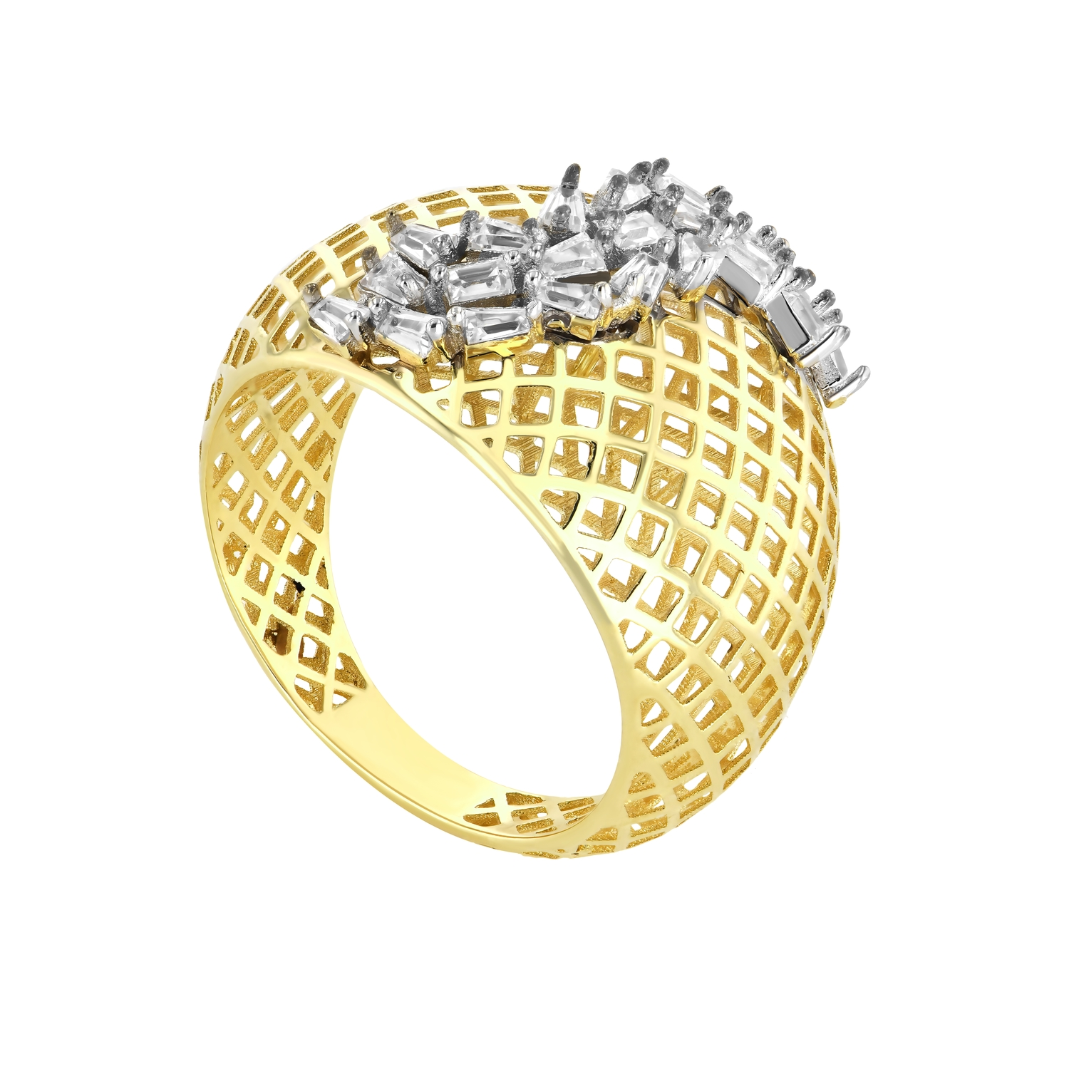 Crack 18K Gold Ring