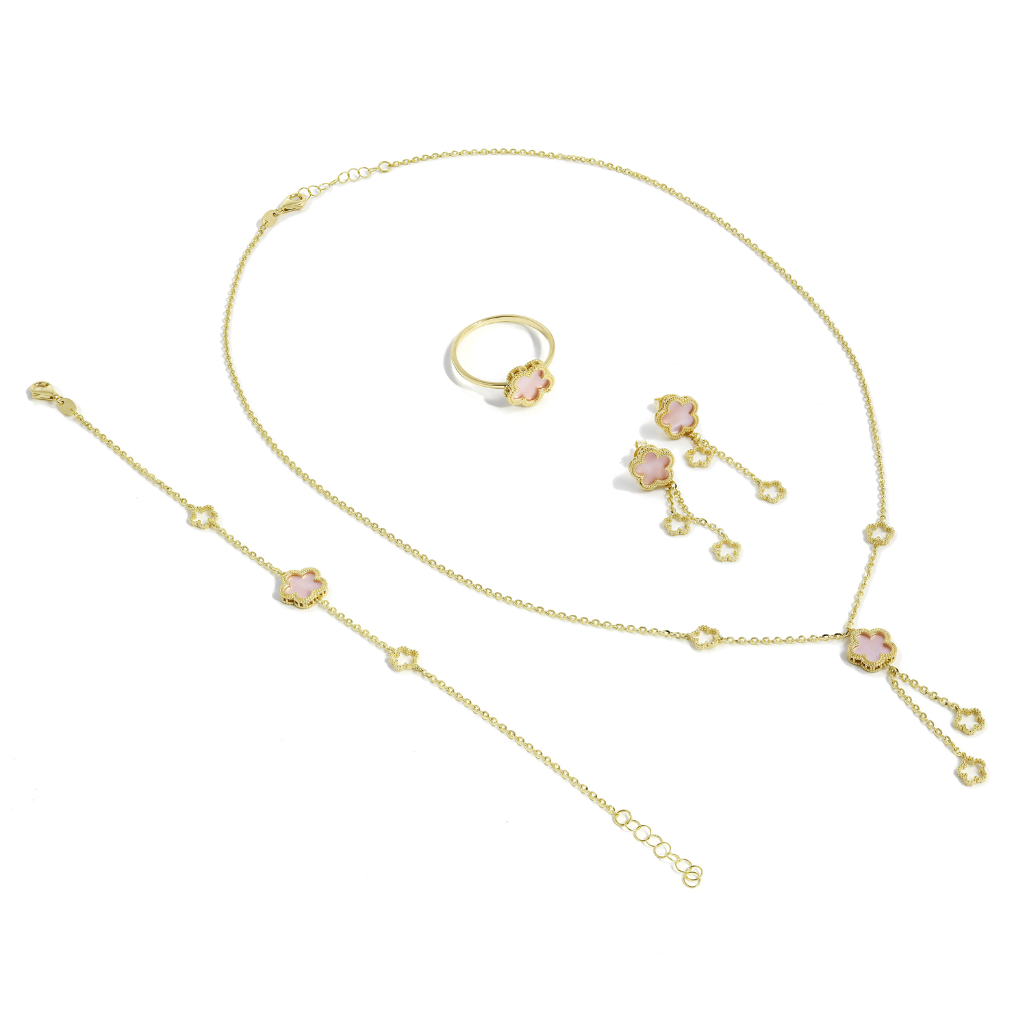 18K Blushing Rosebud Set