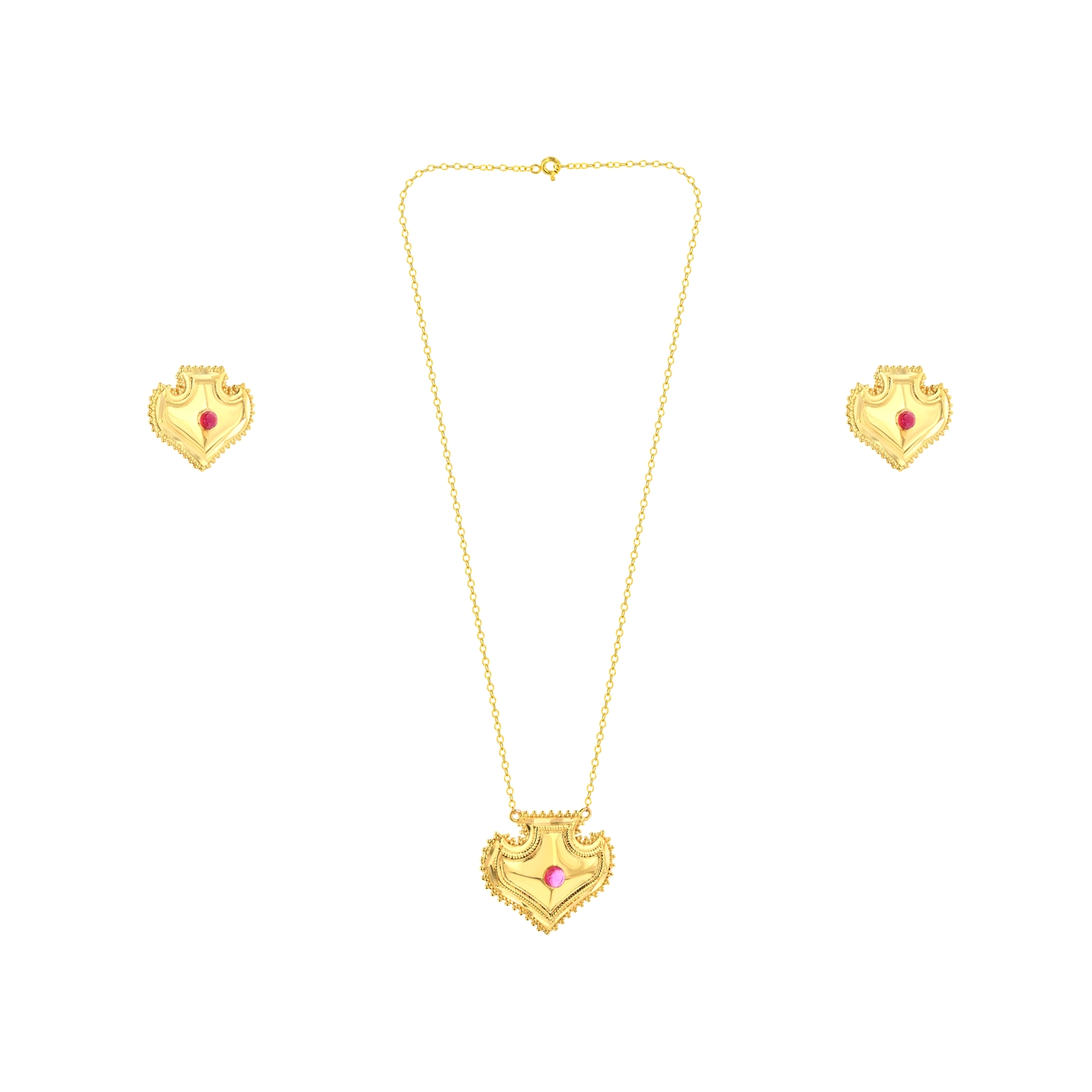 21K Pink Love Traditional Gold Set