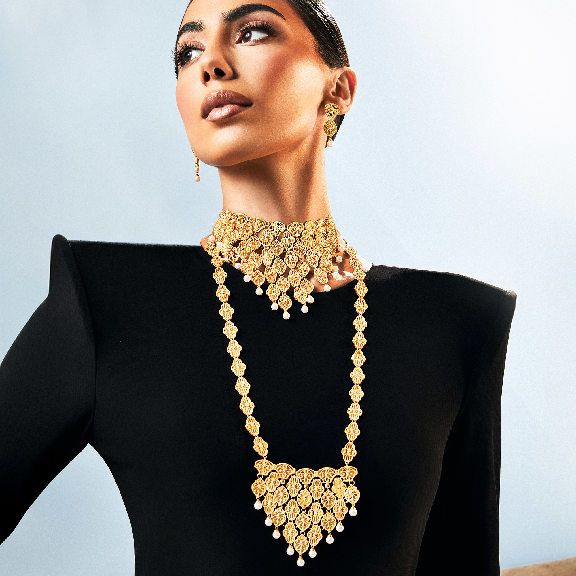 21K Traditional Gold Set from Hind Collection