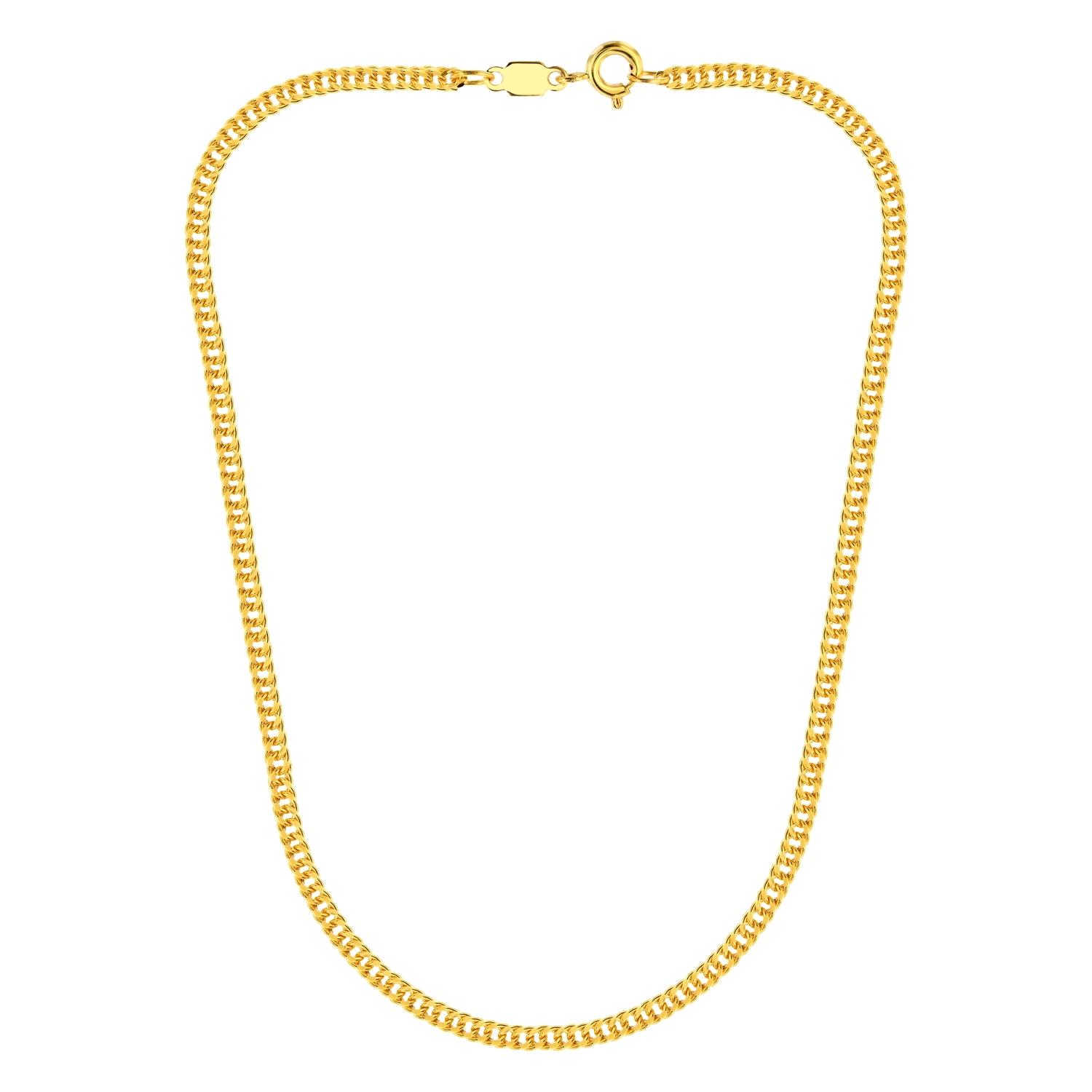 21K Radiant Classic Gold Chain Necklace