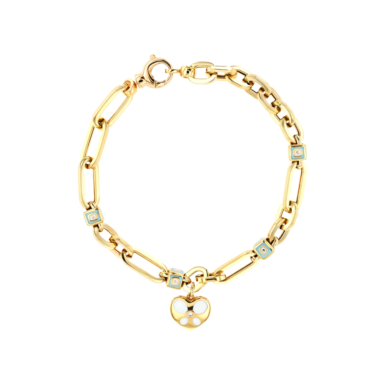 White Lowe Candy 21K Gold Bracelet