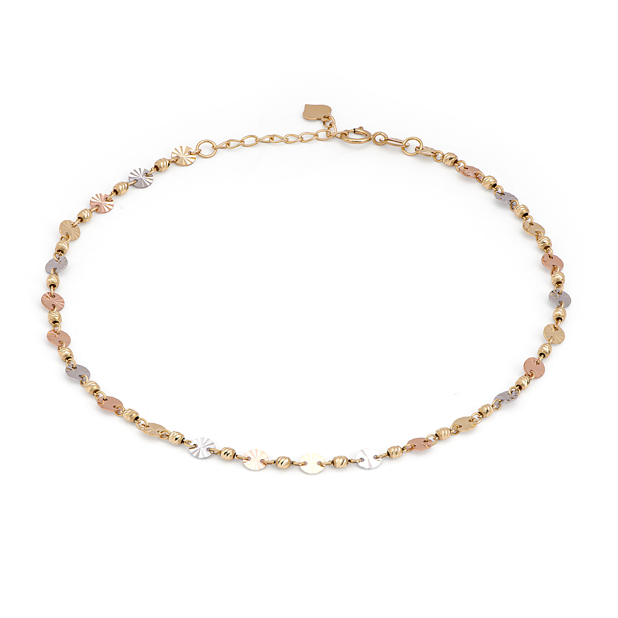 خلخال درويلة من الذهب عيار 18 قيراط