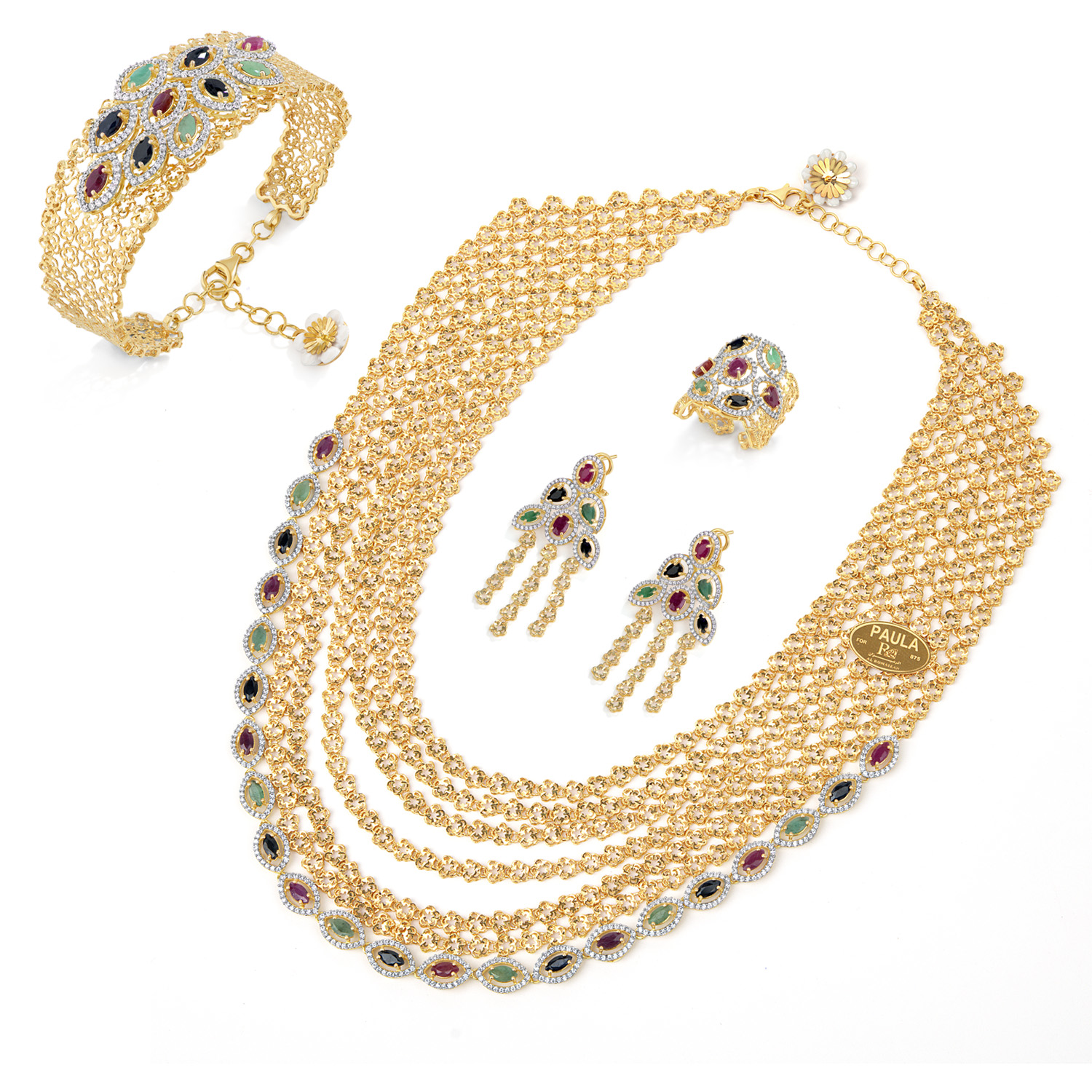 21K Paula Elara Traditional Gold Set