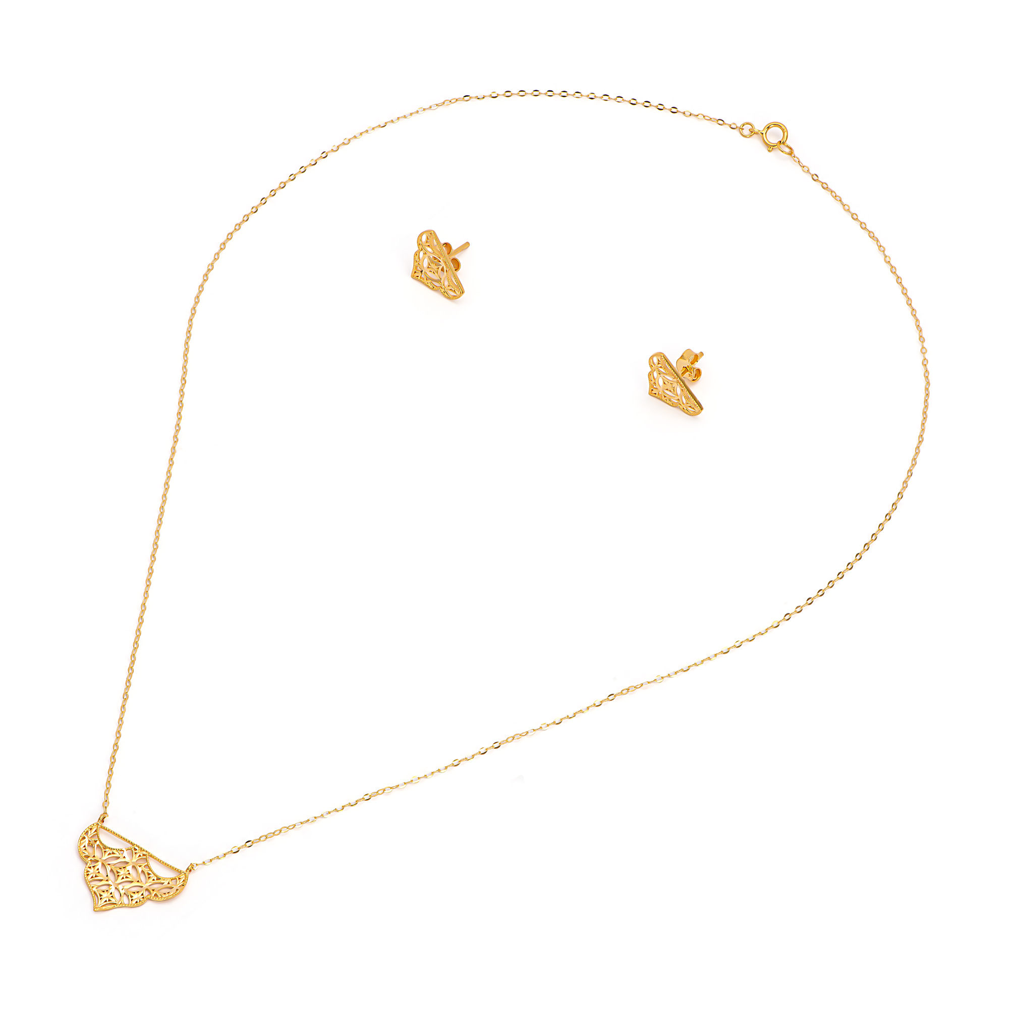 طقم سيادة من الذهب عيار 21 قيراط