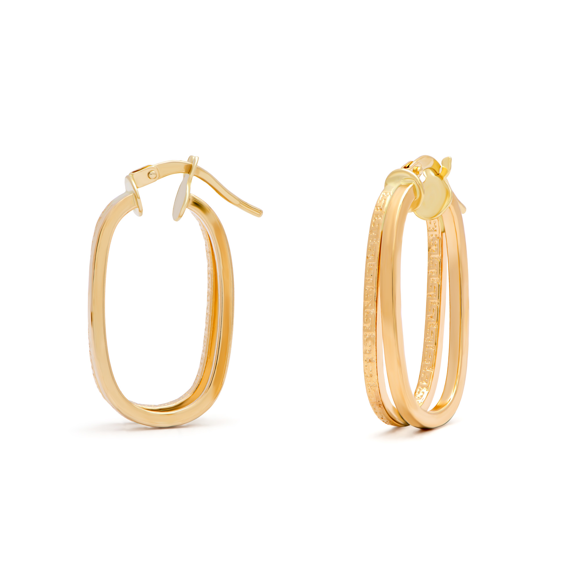 أقراط إلكترا من الذهب عيار 18 قيراط