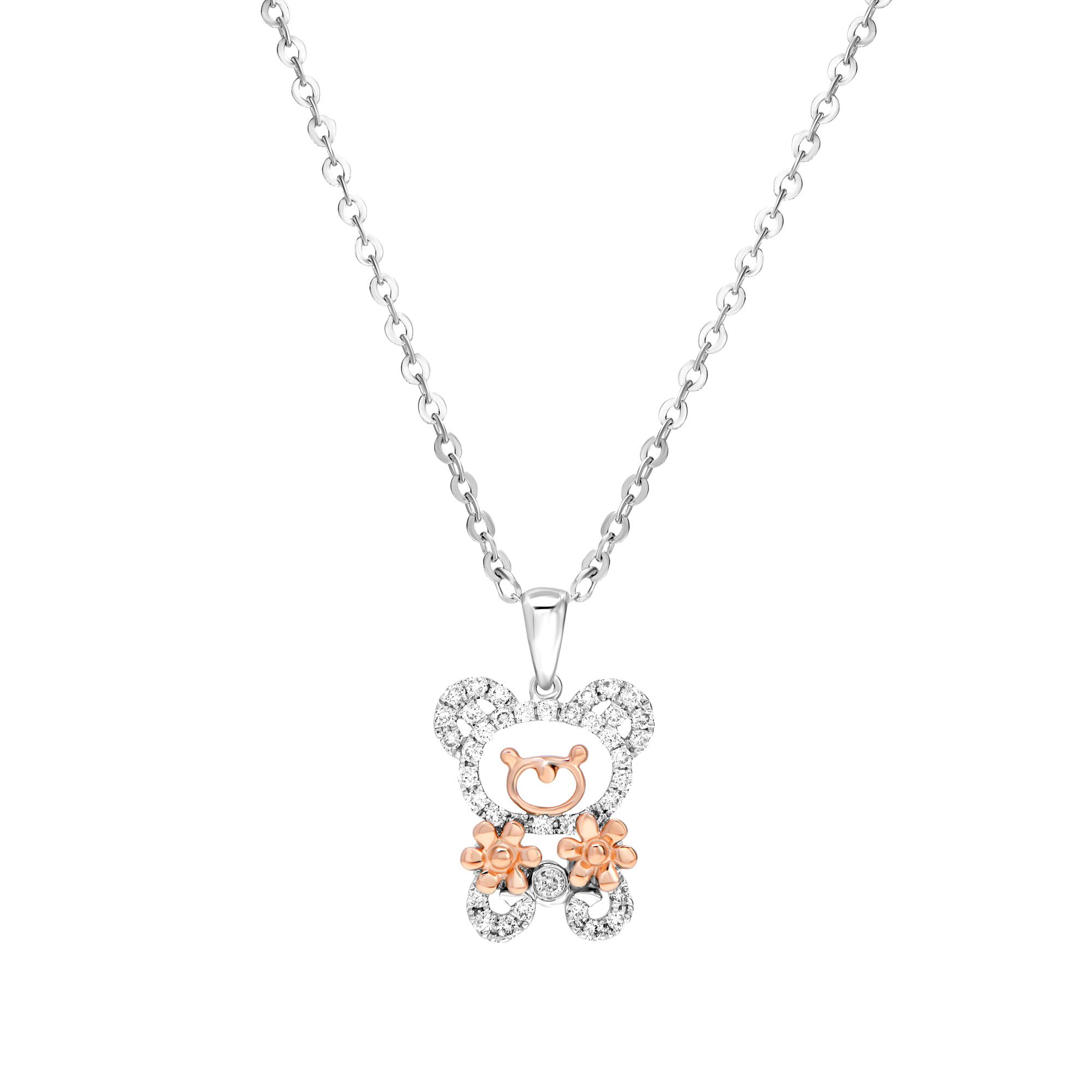 0.26CT Teddy-Fun Diamond Necklace