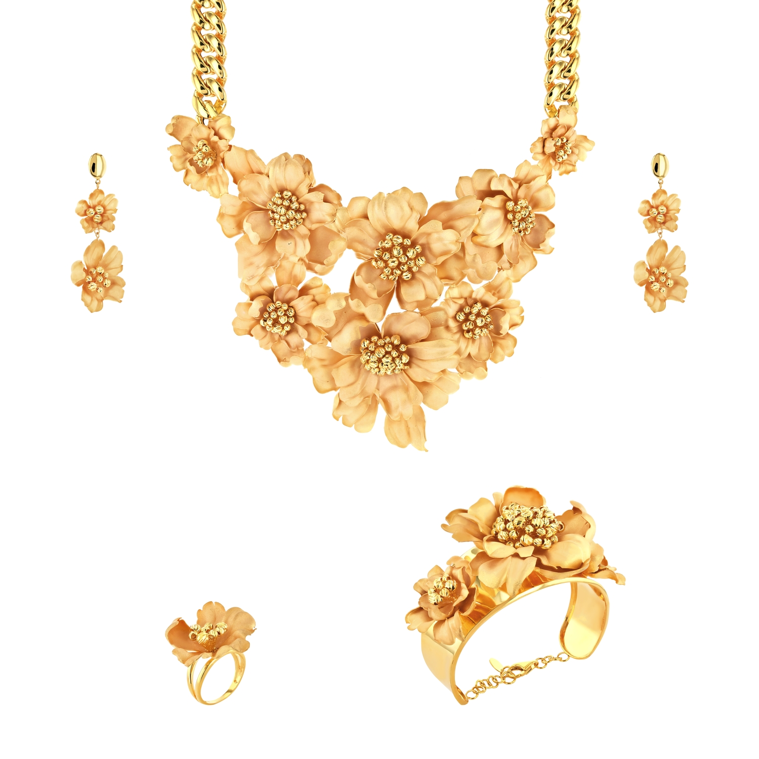 21K Wildflower Gold Set