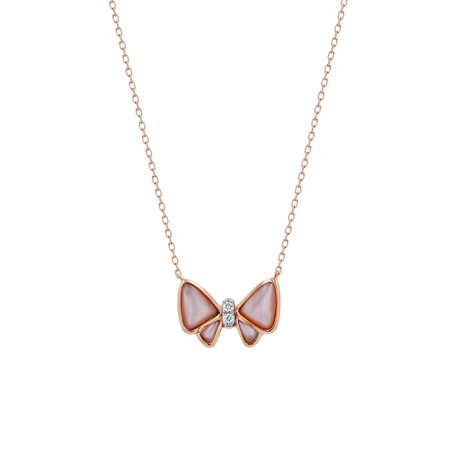 Diamond Bow Necklace