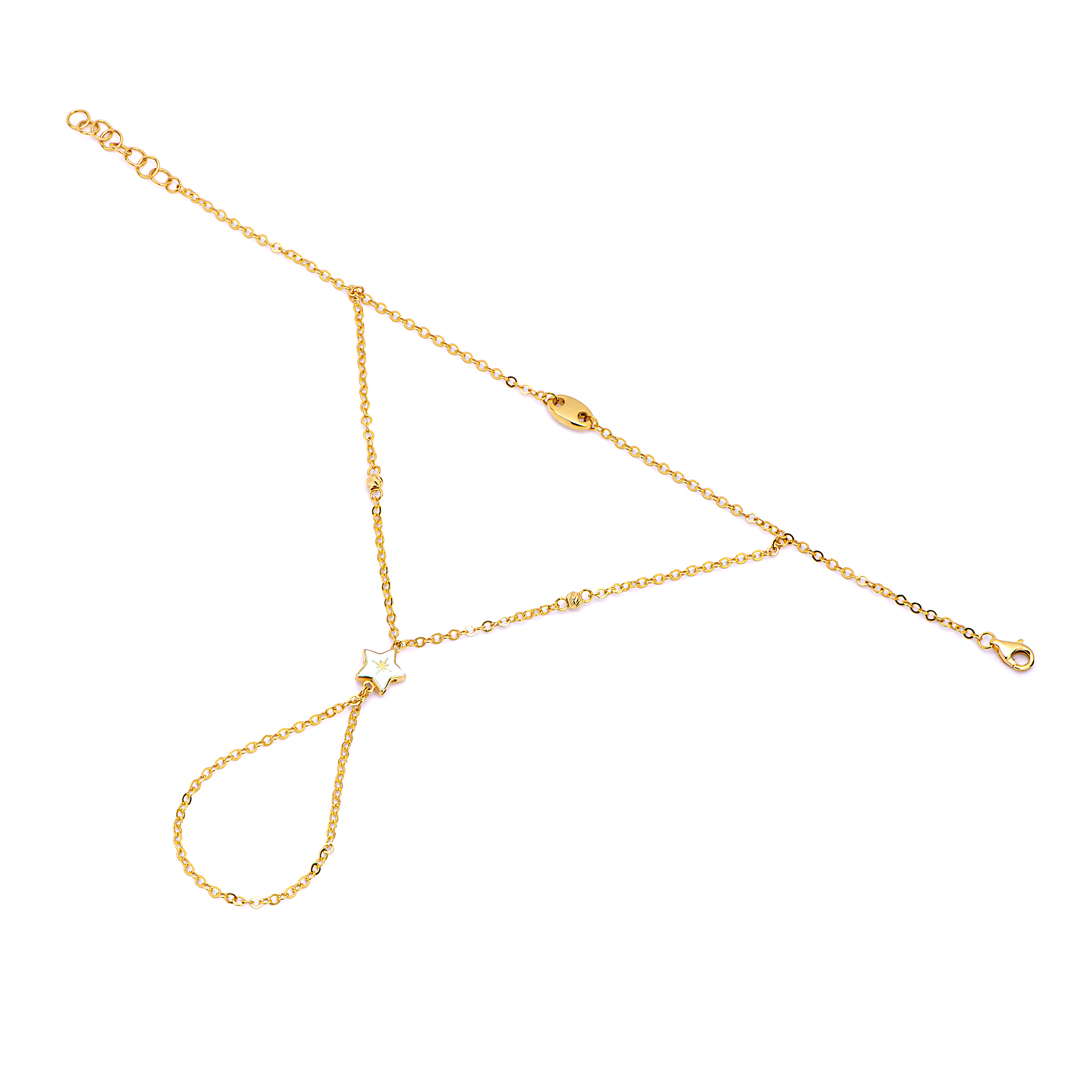21K Roshana Gold Hand Chain