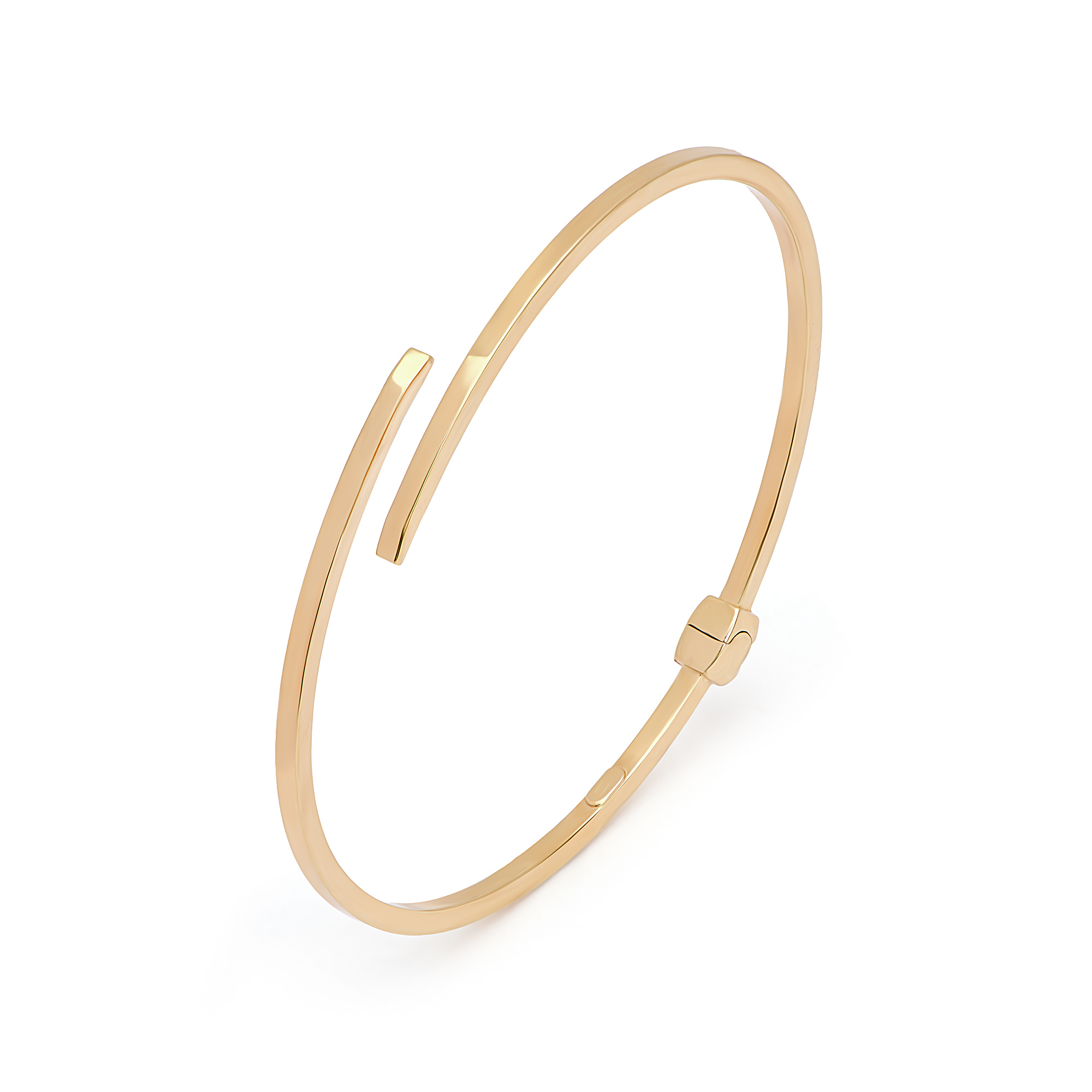 18K Seta Gold Bangle