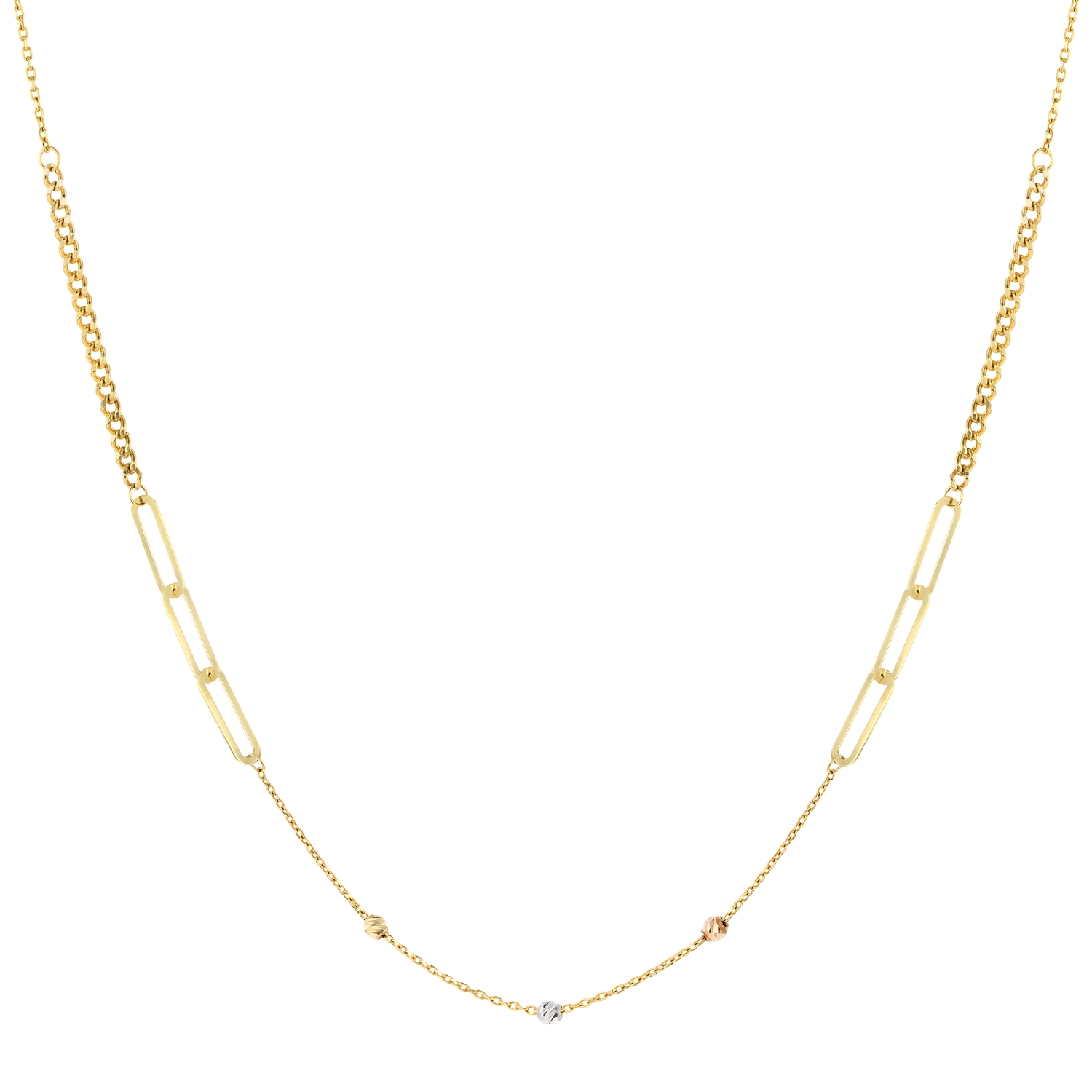 18K Chic Linear Harmony Gold Necklace