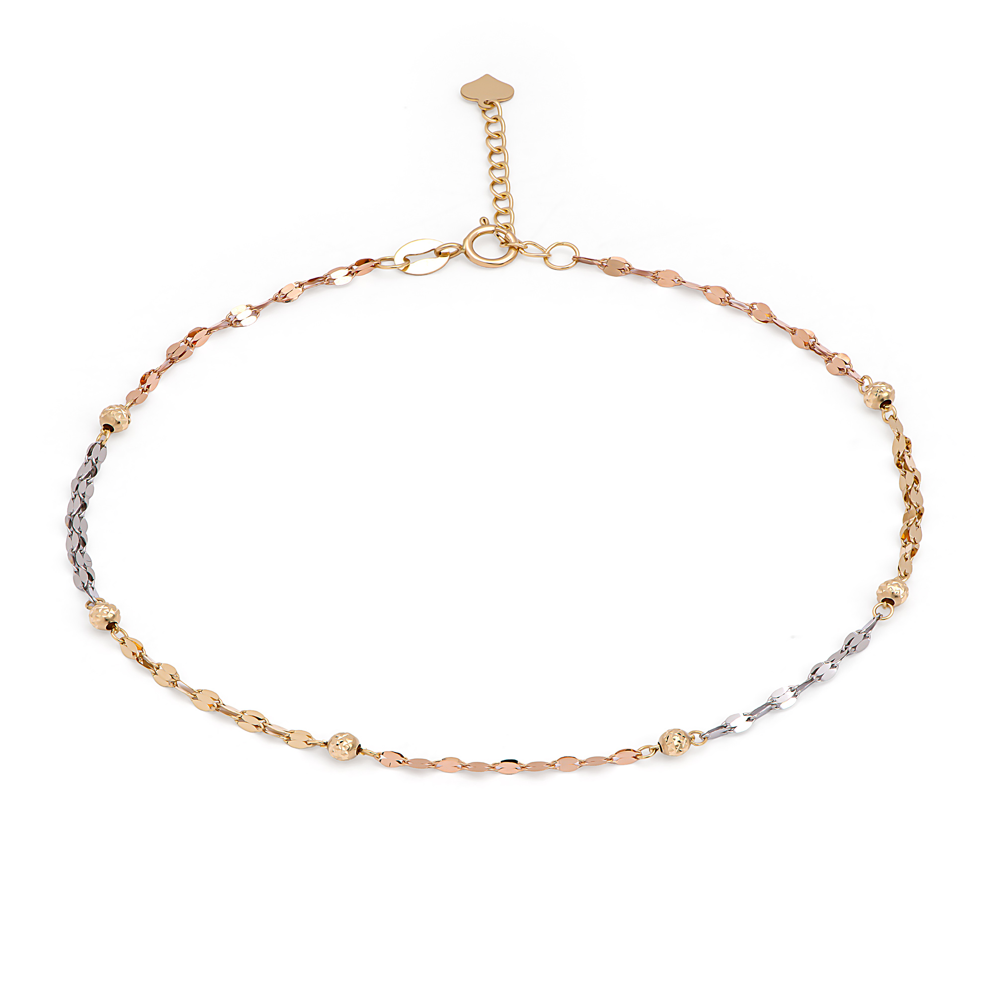 خلخال رقة من الذهب عيار 18 قيراط