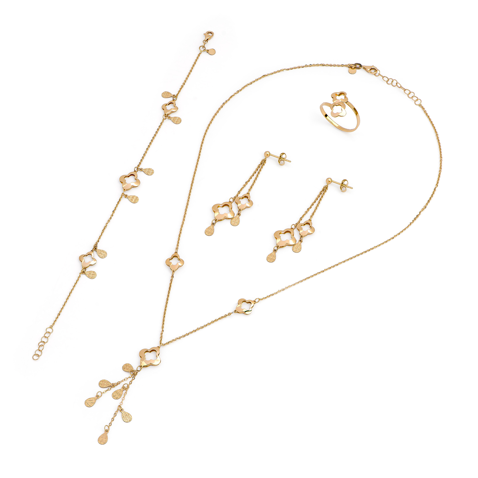 طقم فيرالـيا ذهب 18 قيراط