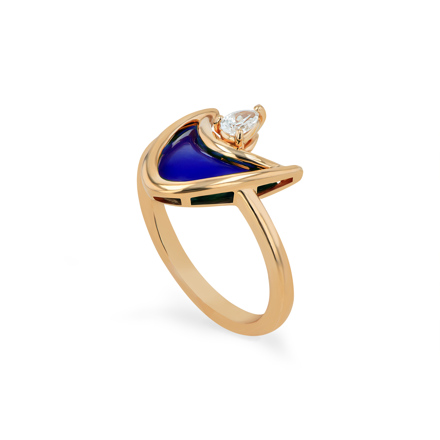 Viola Blue Diamond Ring