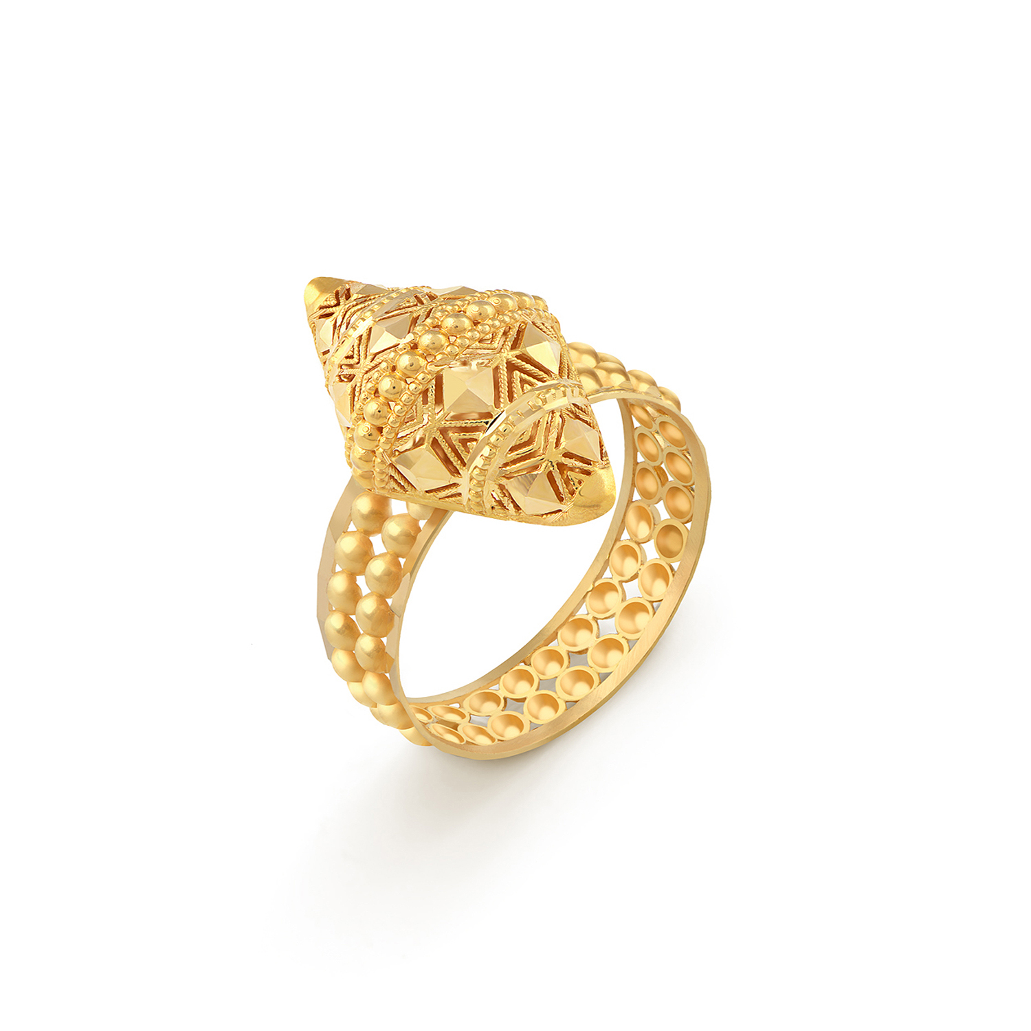 21K Clarity Traditional Gold Ring