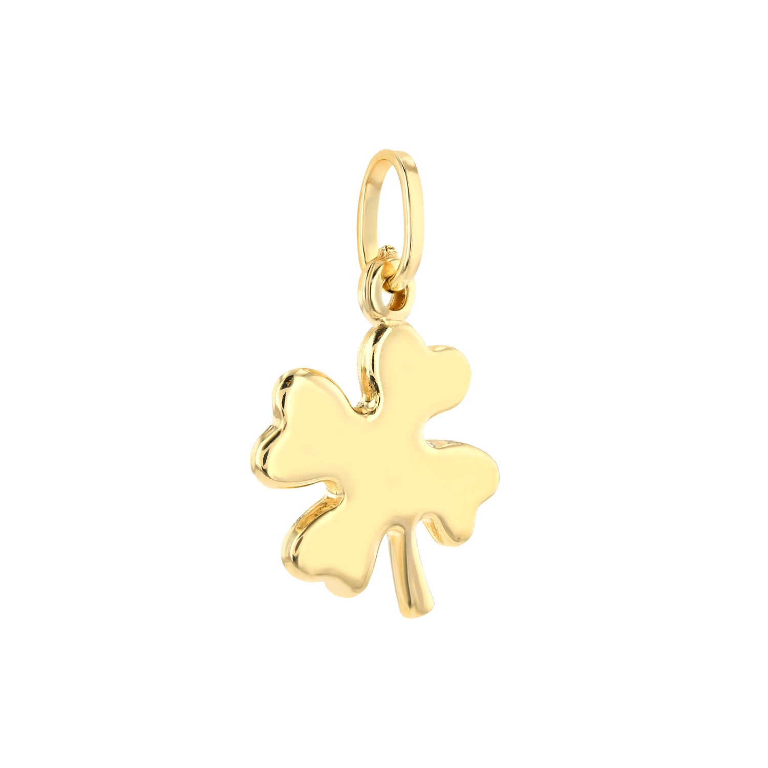 18K Golden Fortune Clover Gold Pendant