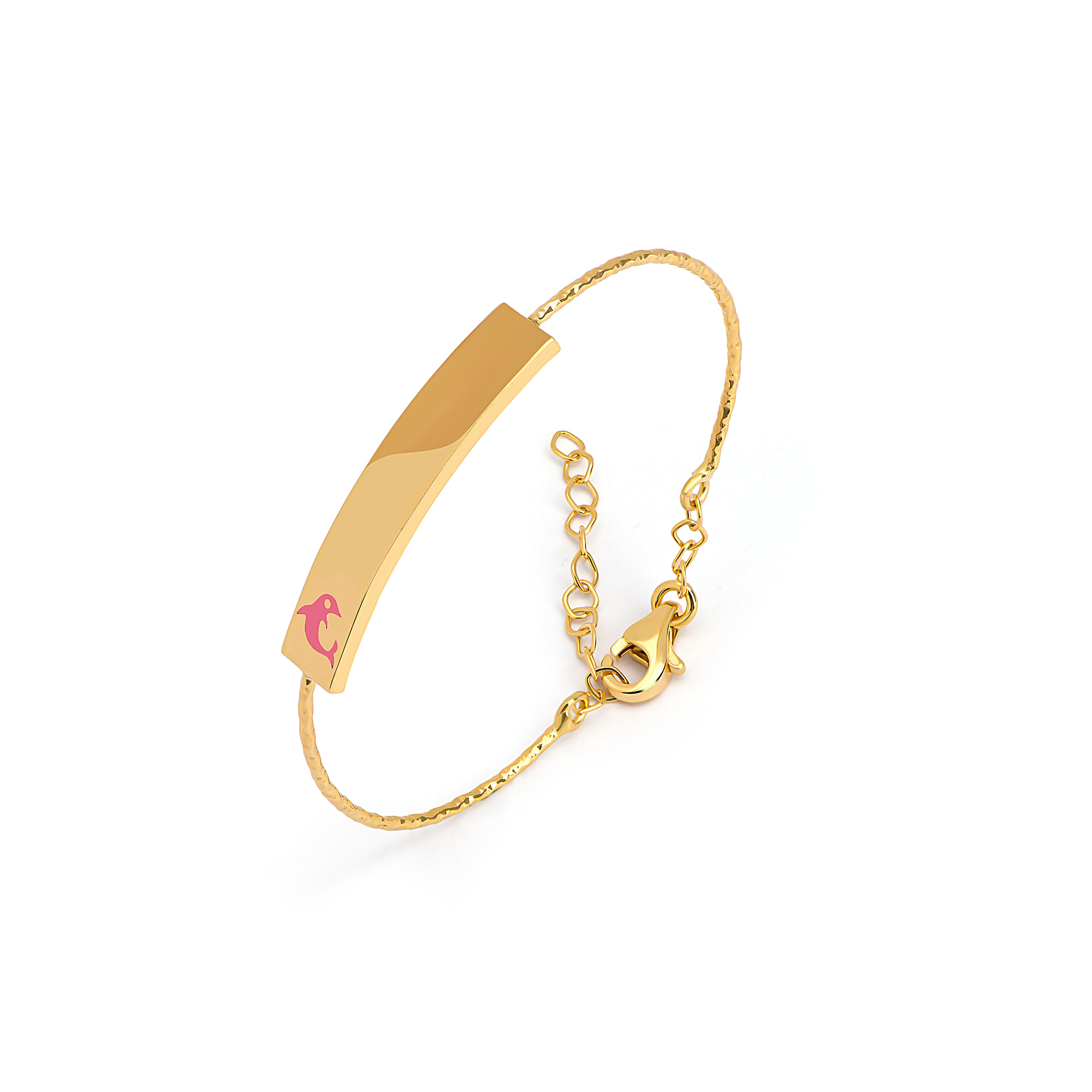 21K Gold Dolphin Kids Bracelet