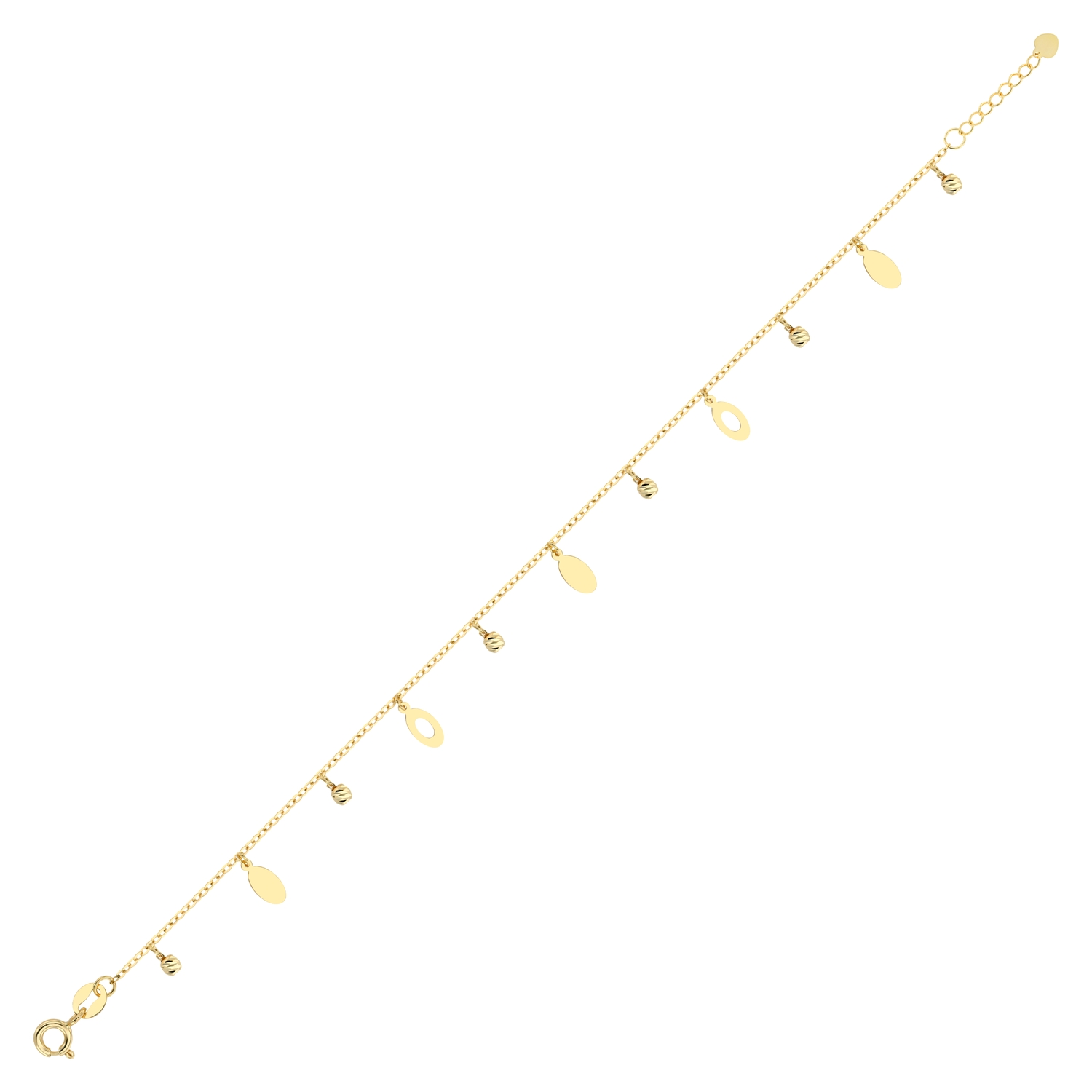 18K Eclipse Droplet Gold Bracelet