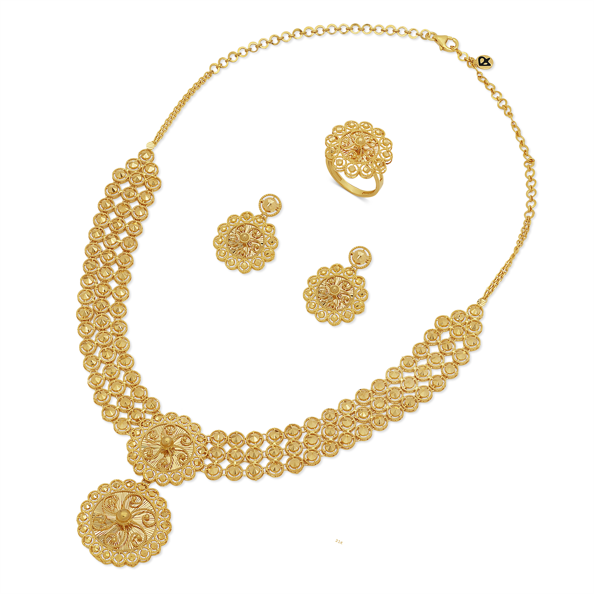 21K Ghurra Gold Set from Shamsa Collection