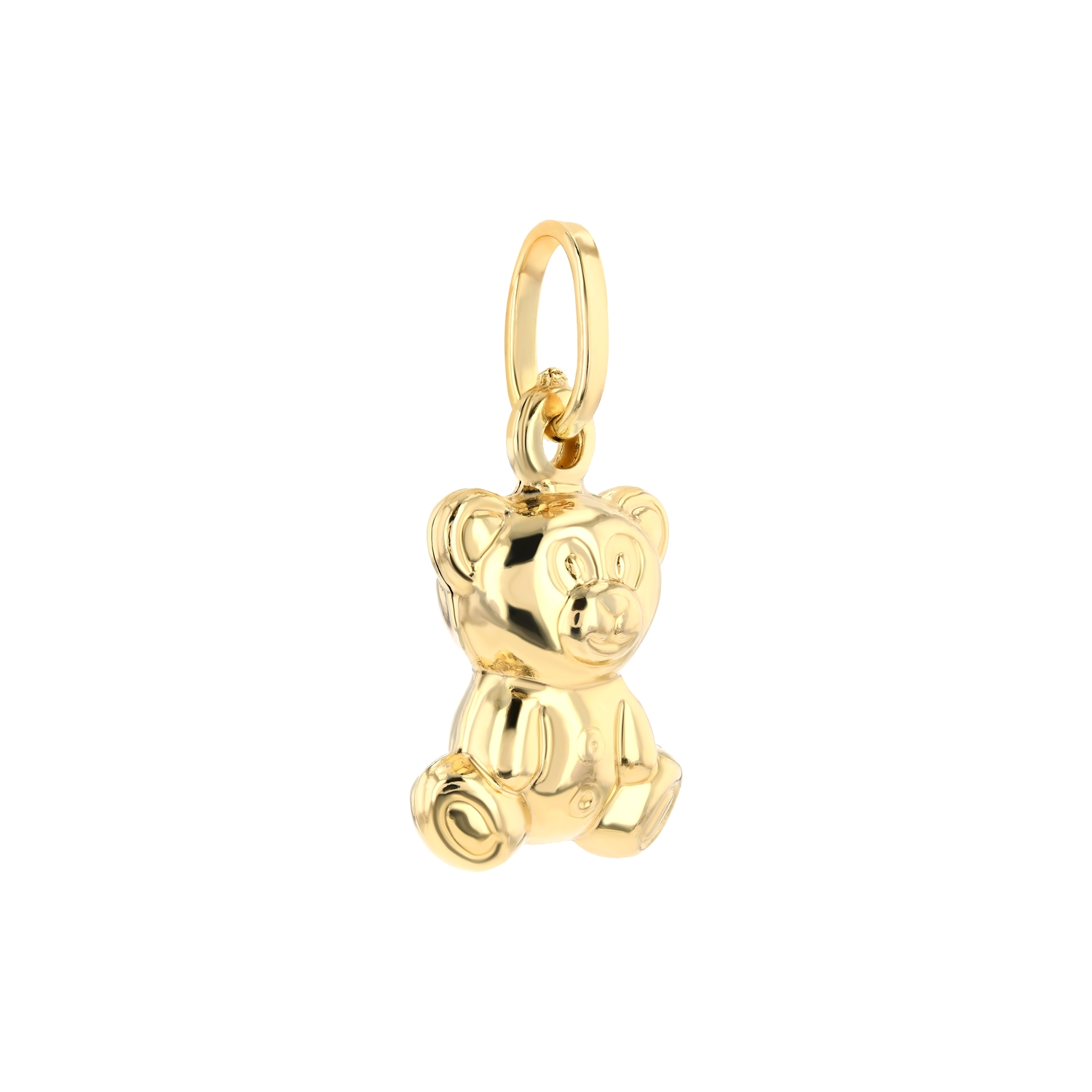 18K Golden Cherish Bear Gold Pendant