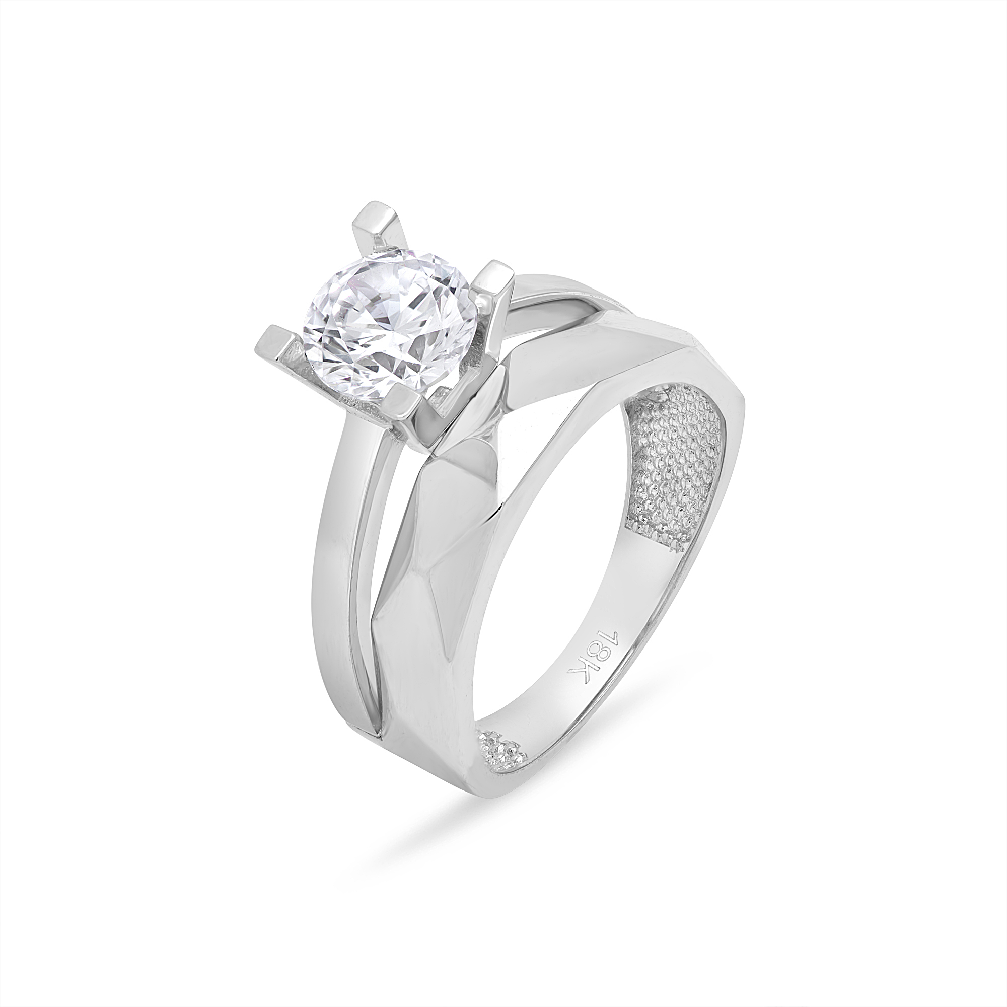 خاتم فرنويه من الذهب عيار 18 قيراط