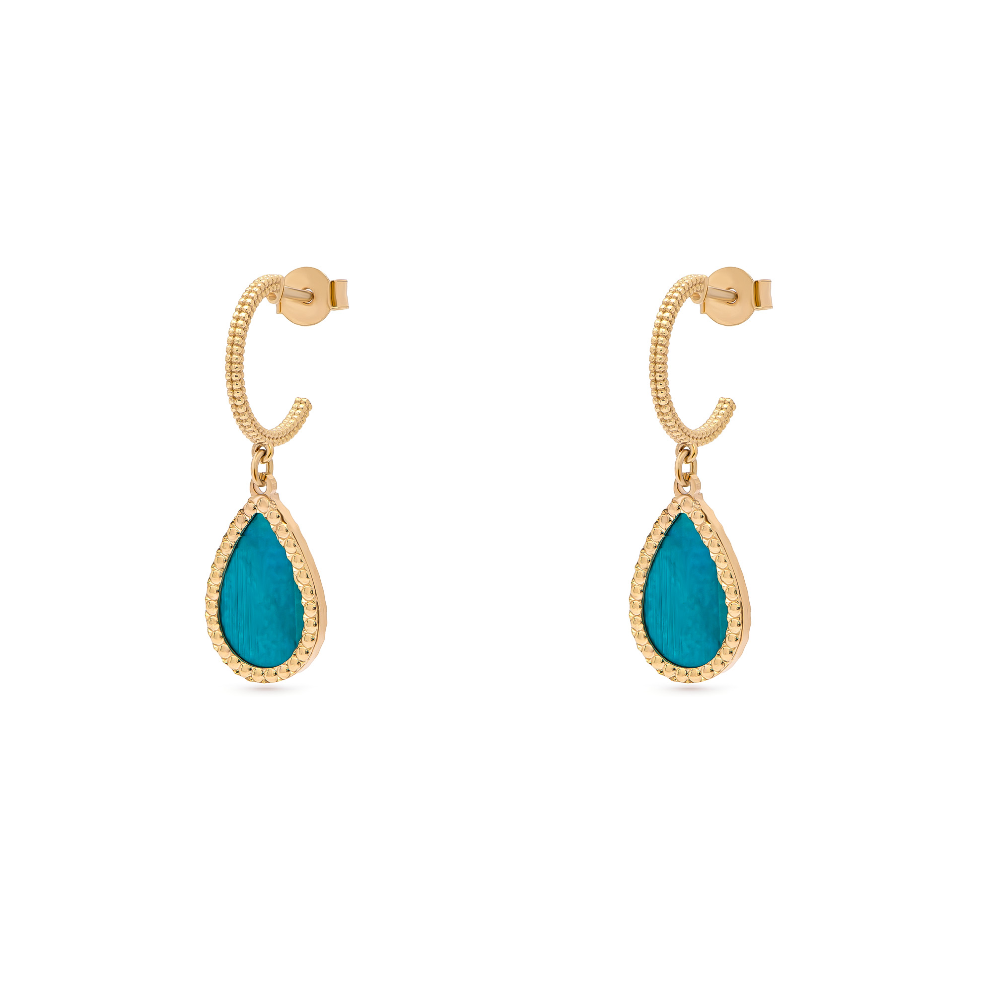 18k Belvaz Gold Earring