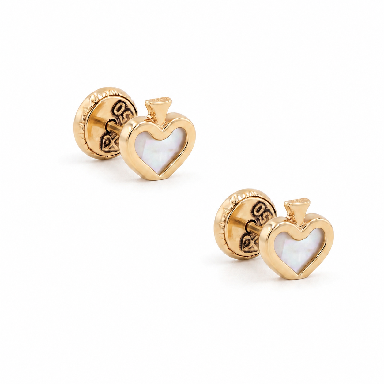 Gold earrings