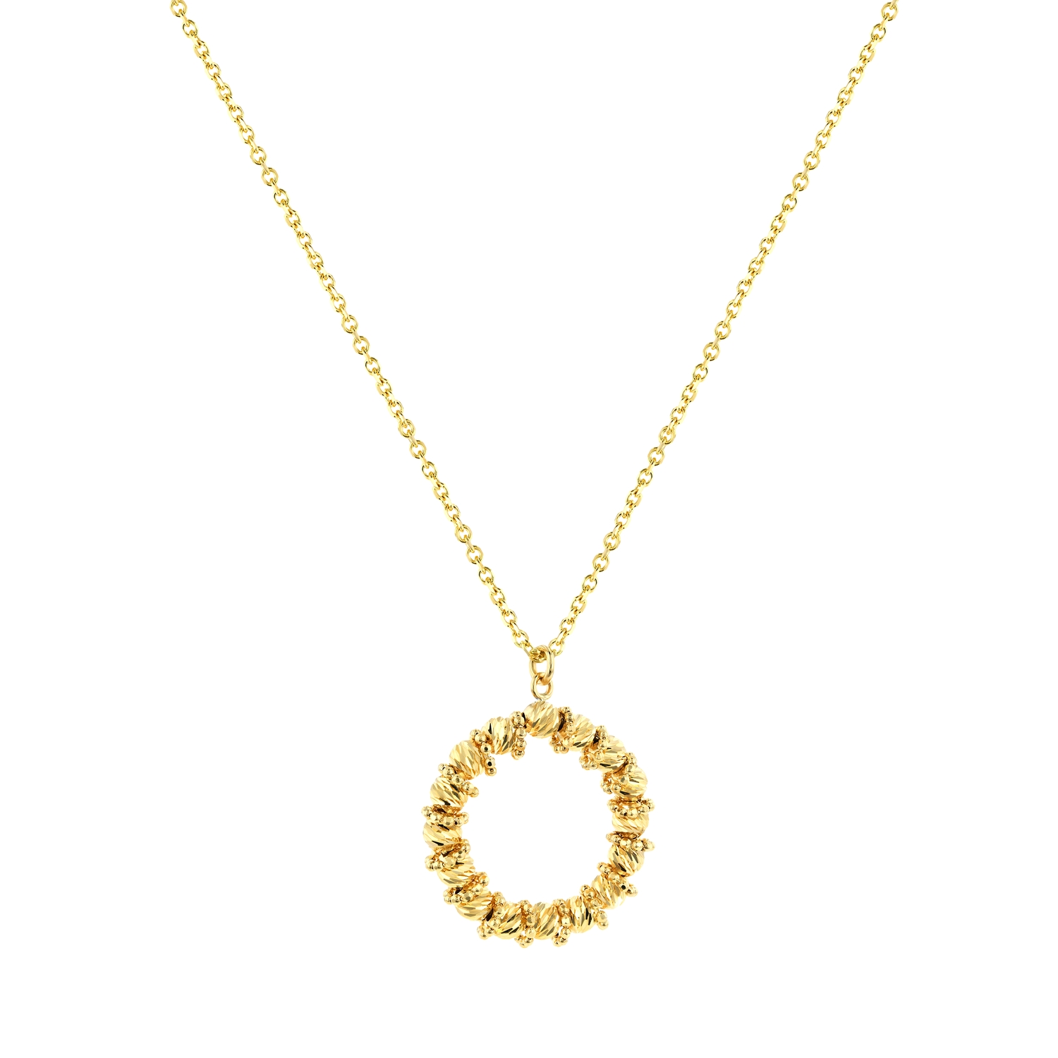 Éclat Circle 18K Gold Necklace