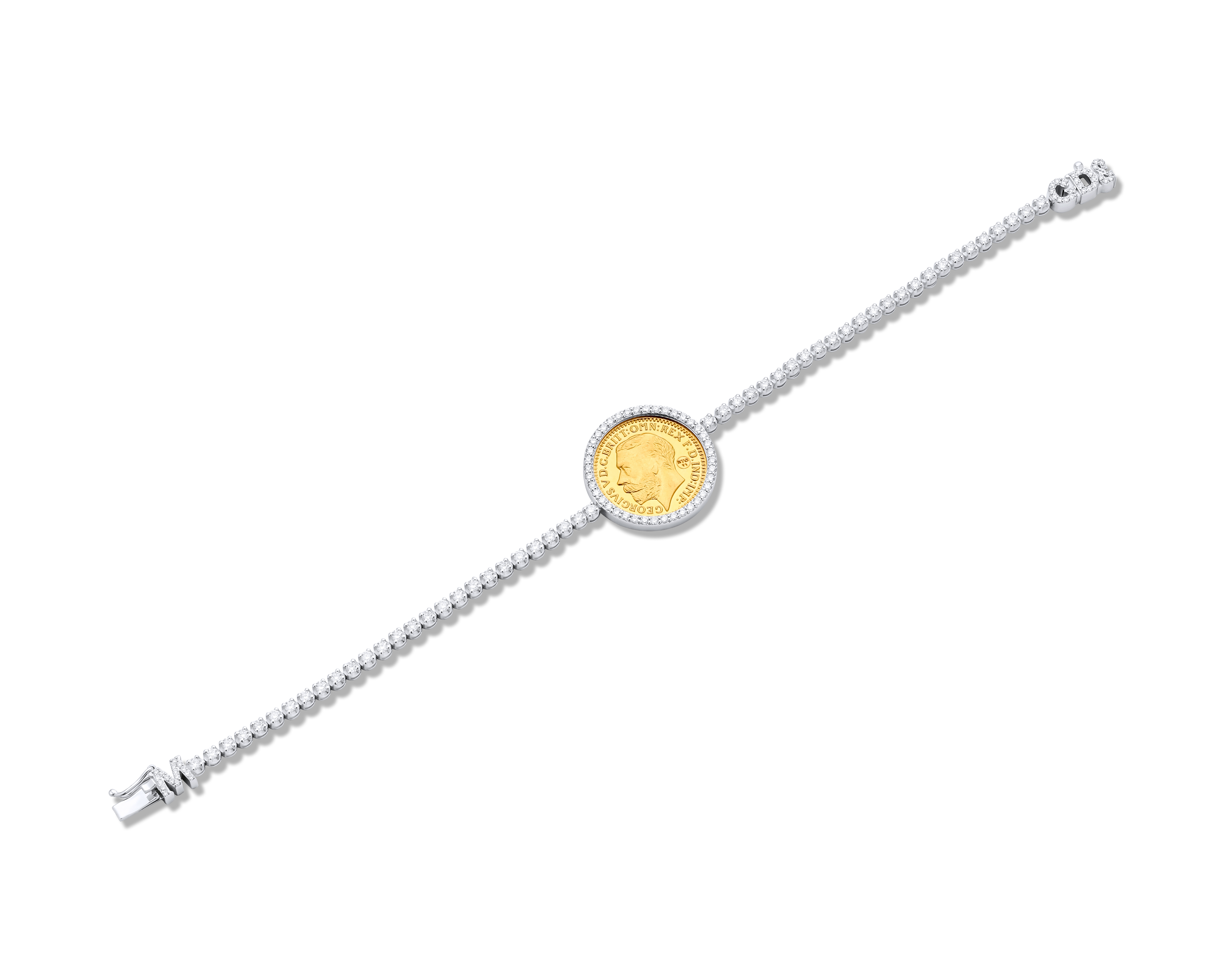 BullionFit Gold Coin Diamond Bracelet Frame