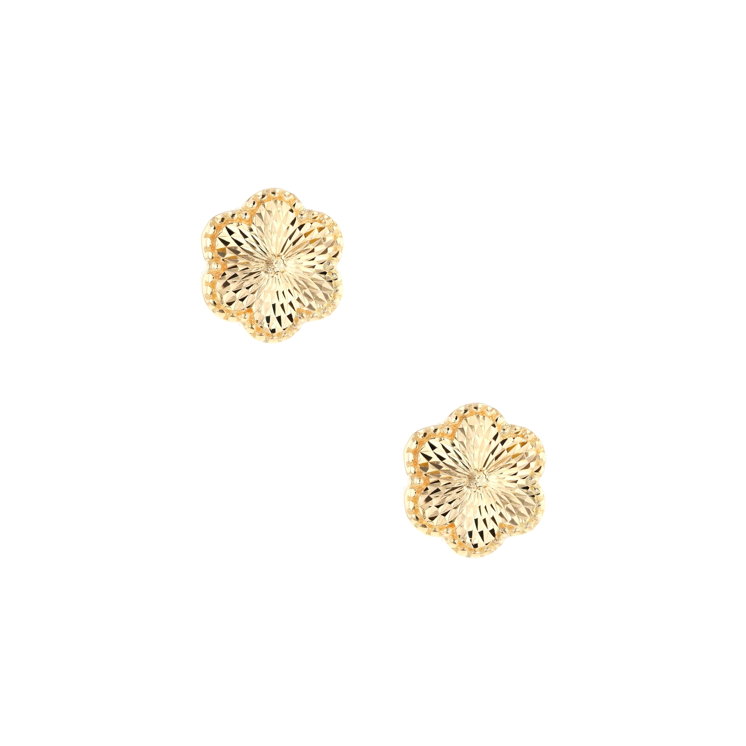 18K Golden Blossom Gold Earrings