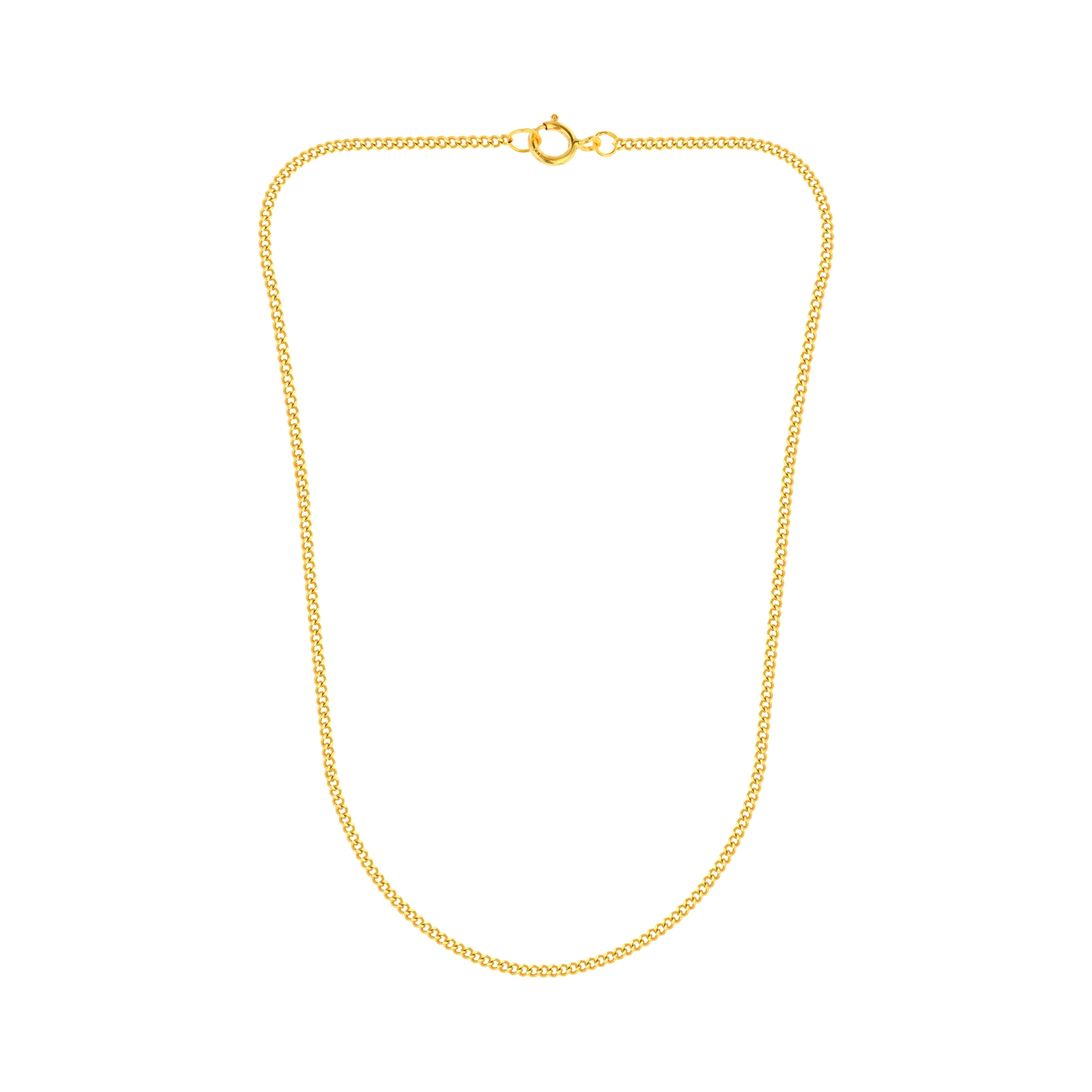 21K Figaro Gold Chain