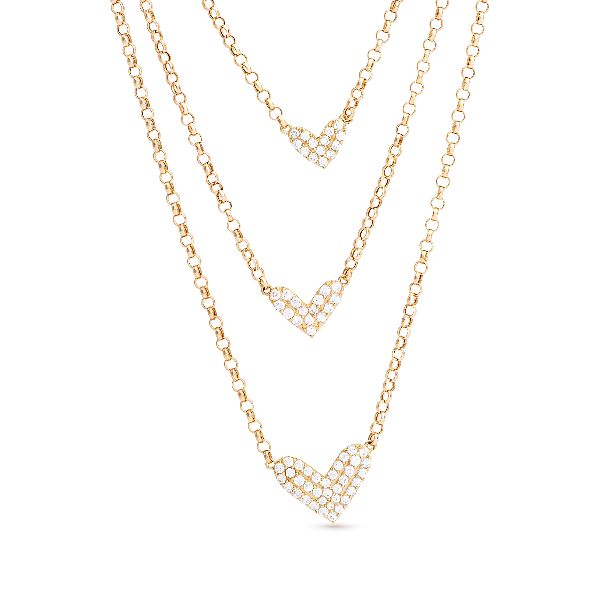 قلادة بلاسيدا من الذهب عيار 18 قيراط