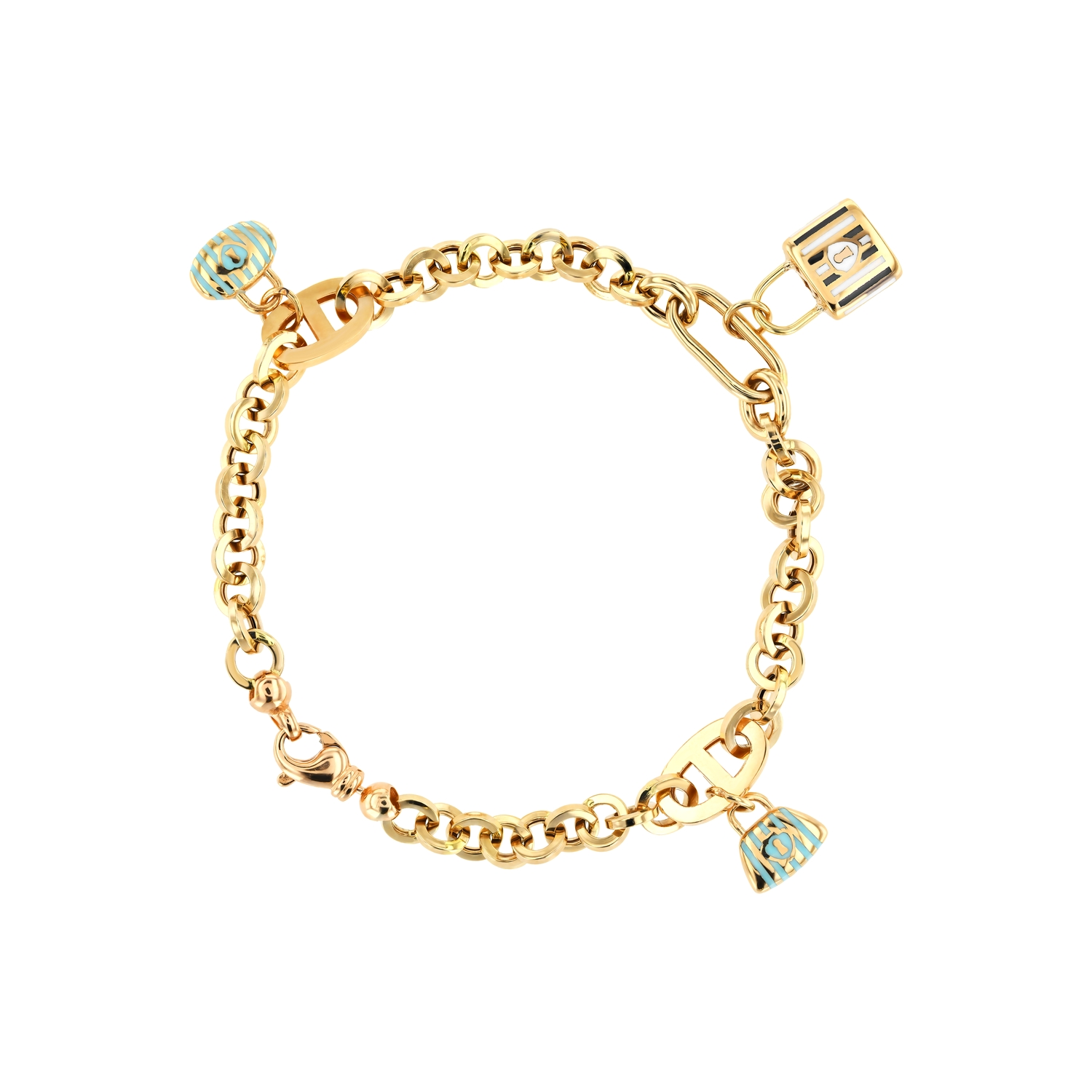 Lowe Money Lock 21K Gold Bracelet