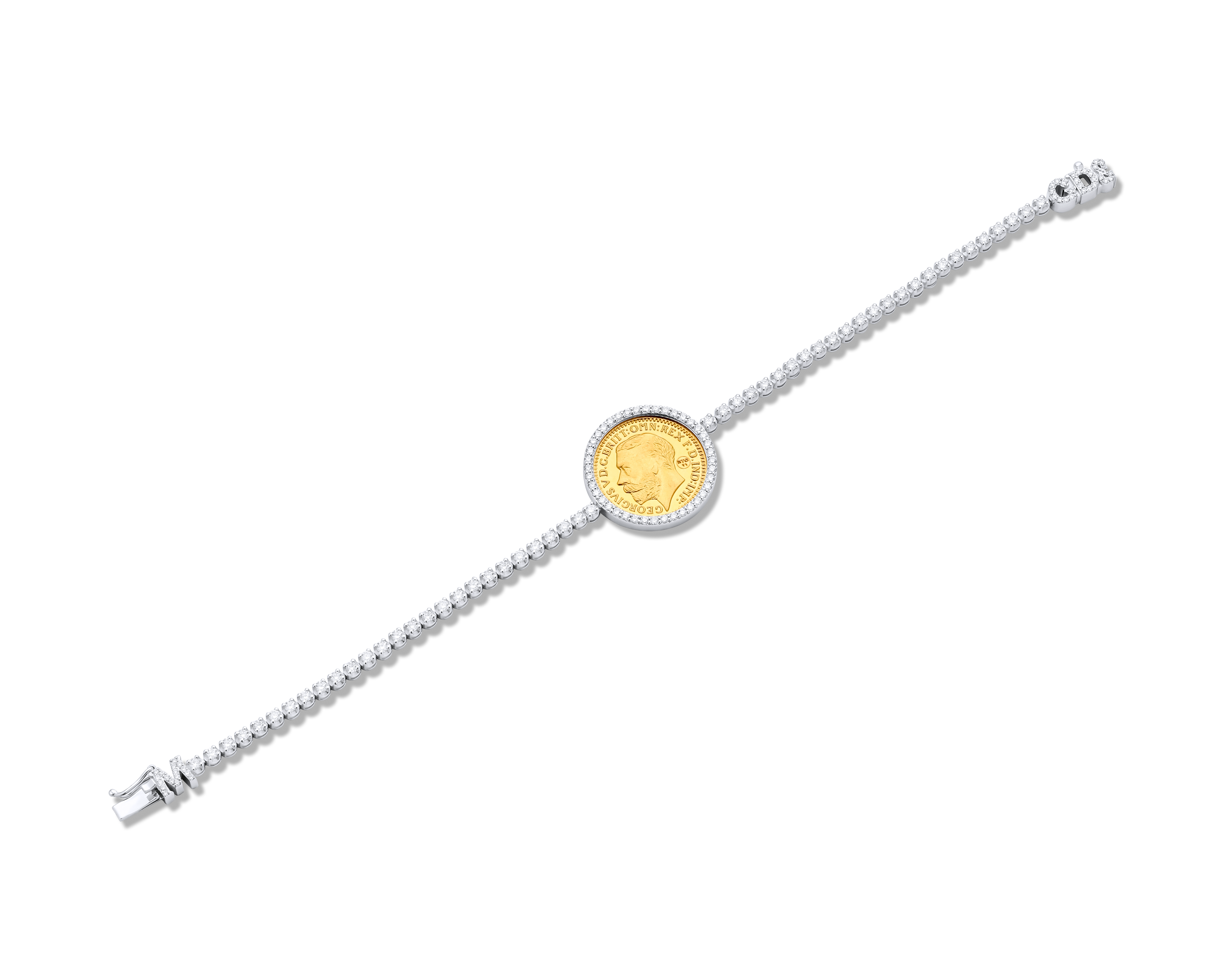 BullionFit Gold Coin Diamond Bracelet Frame