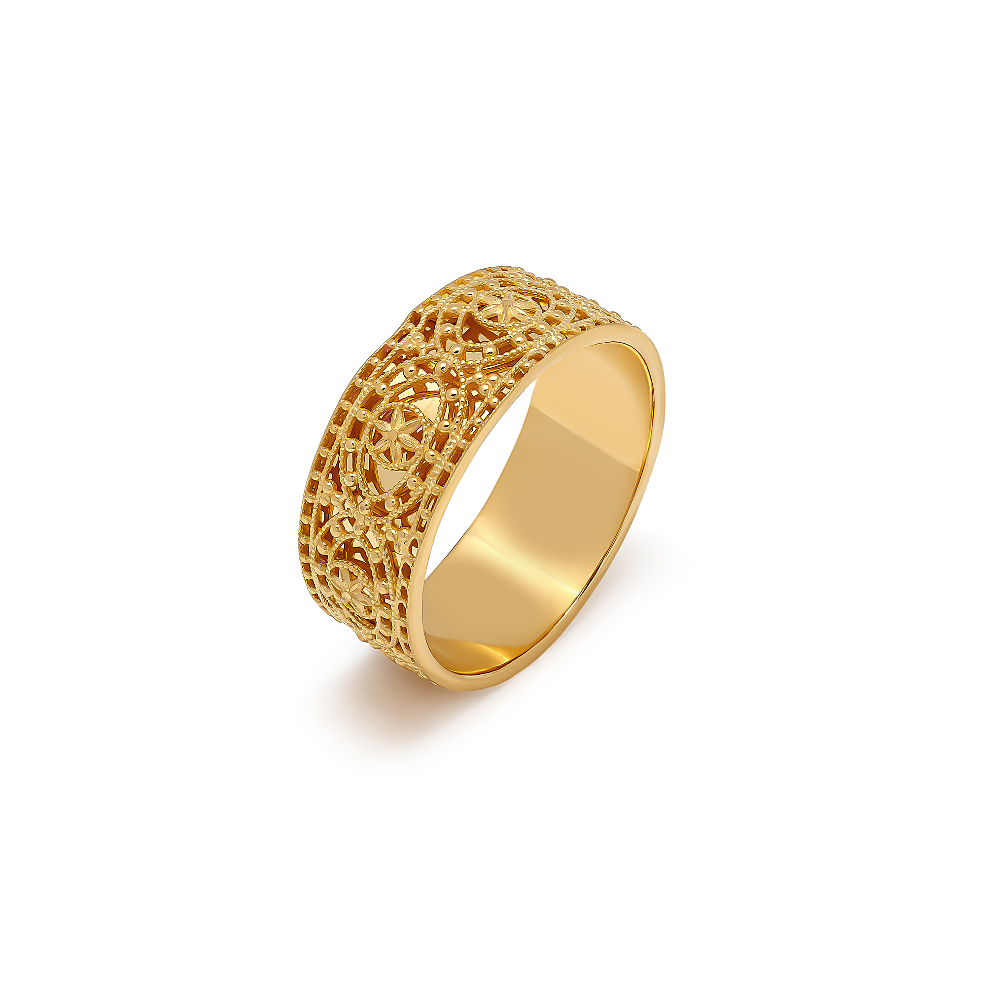 خاتم زاريم من الذهب عيار ٢١ قيراط