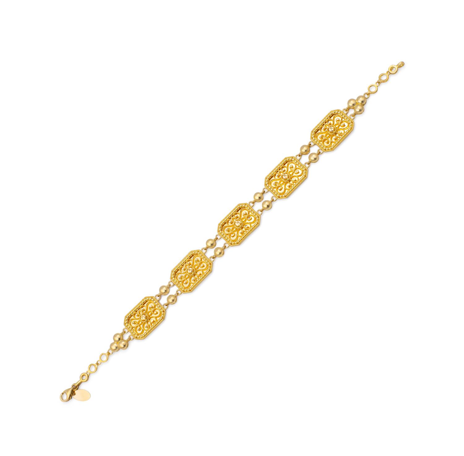 21K Mosaic Gold Bracelet