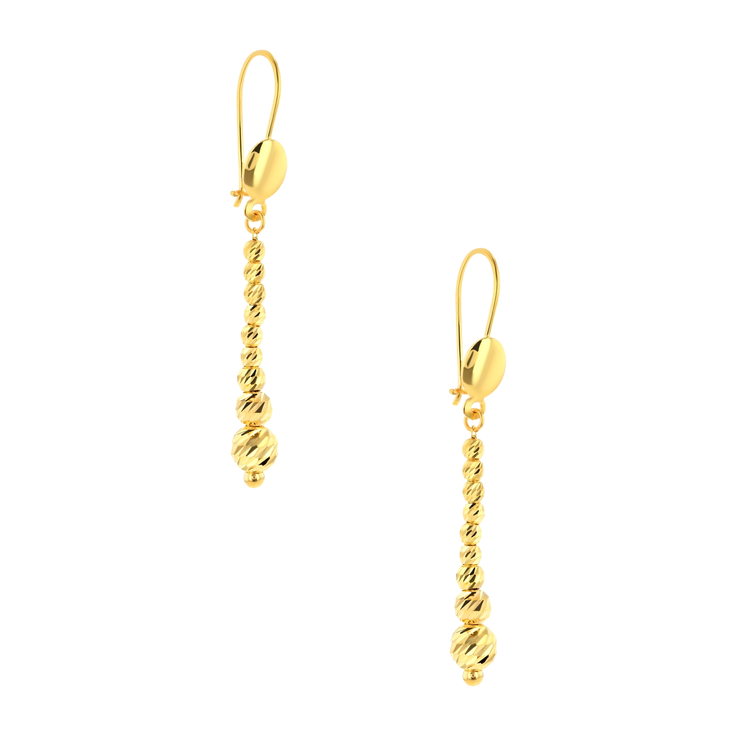 21K Serenade Spirals Gold Earrings