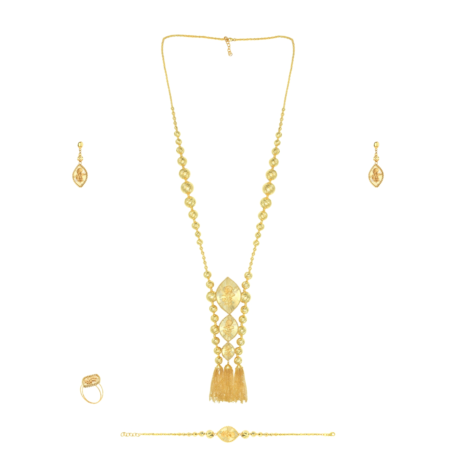 Zahra Mirrors 21K Gold Set