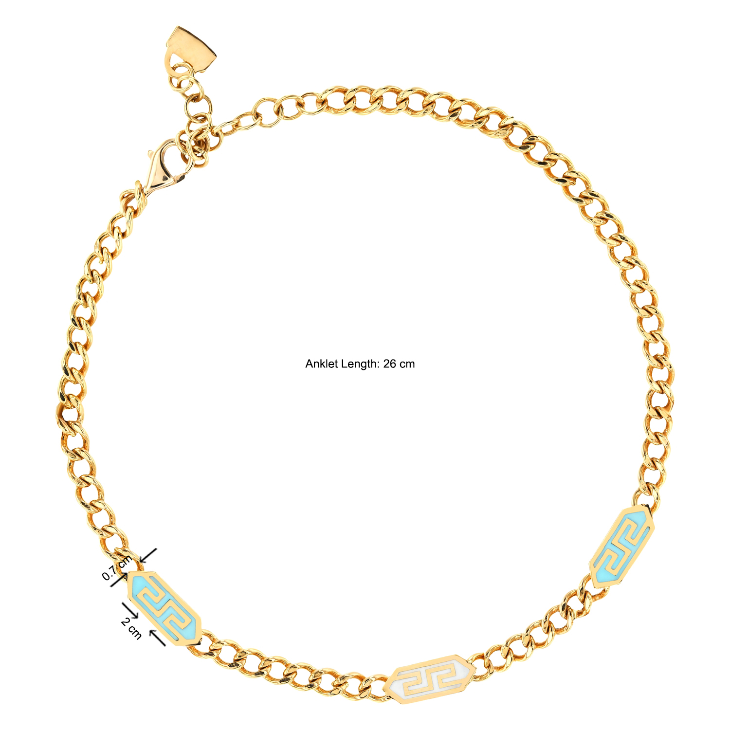 Lowe Labyrinth 21K Gold Anklet