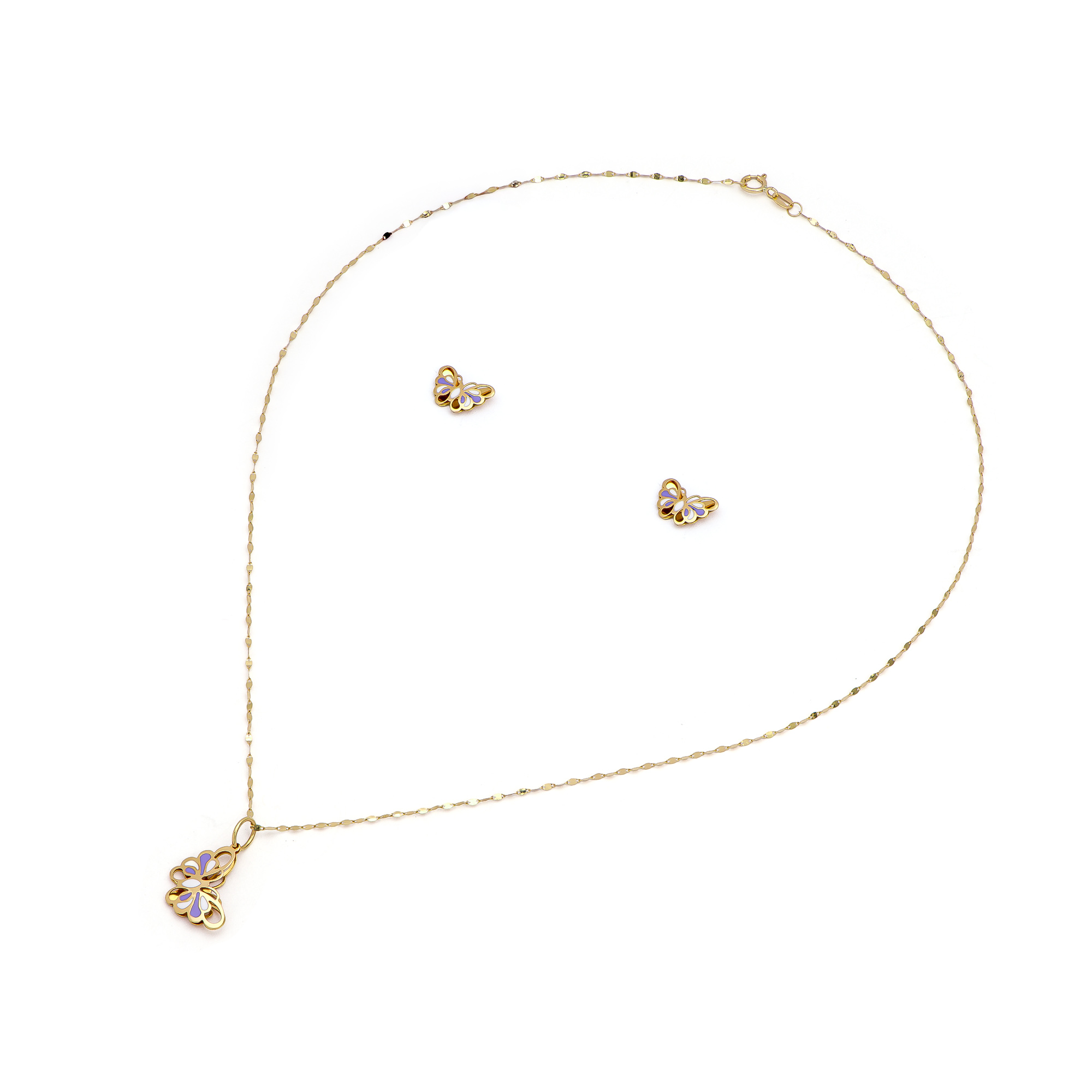 طقم ذهب رهاف 18 قيراط