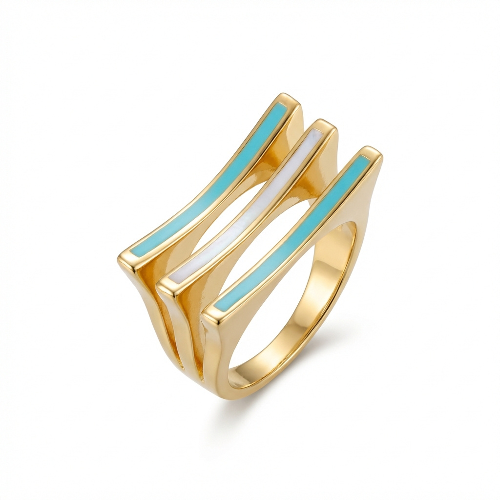 Horizon Architectural 18K Gold Ring