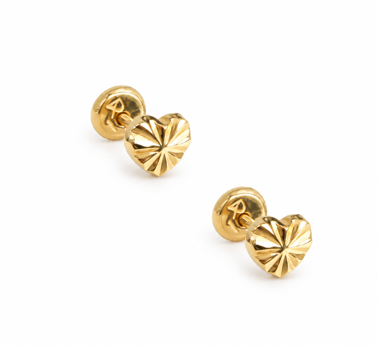 Gold earrings