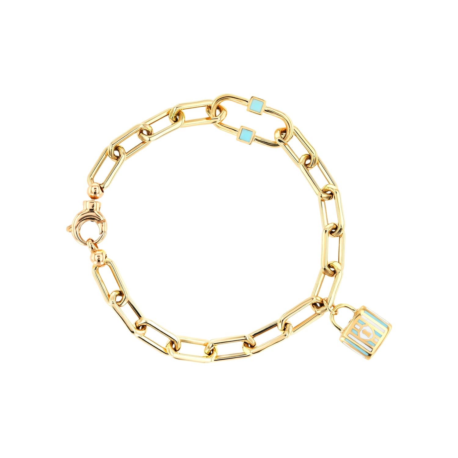 Lock of Lowe 21K Gold Bracelet