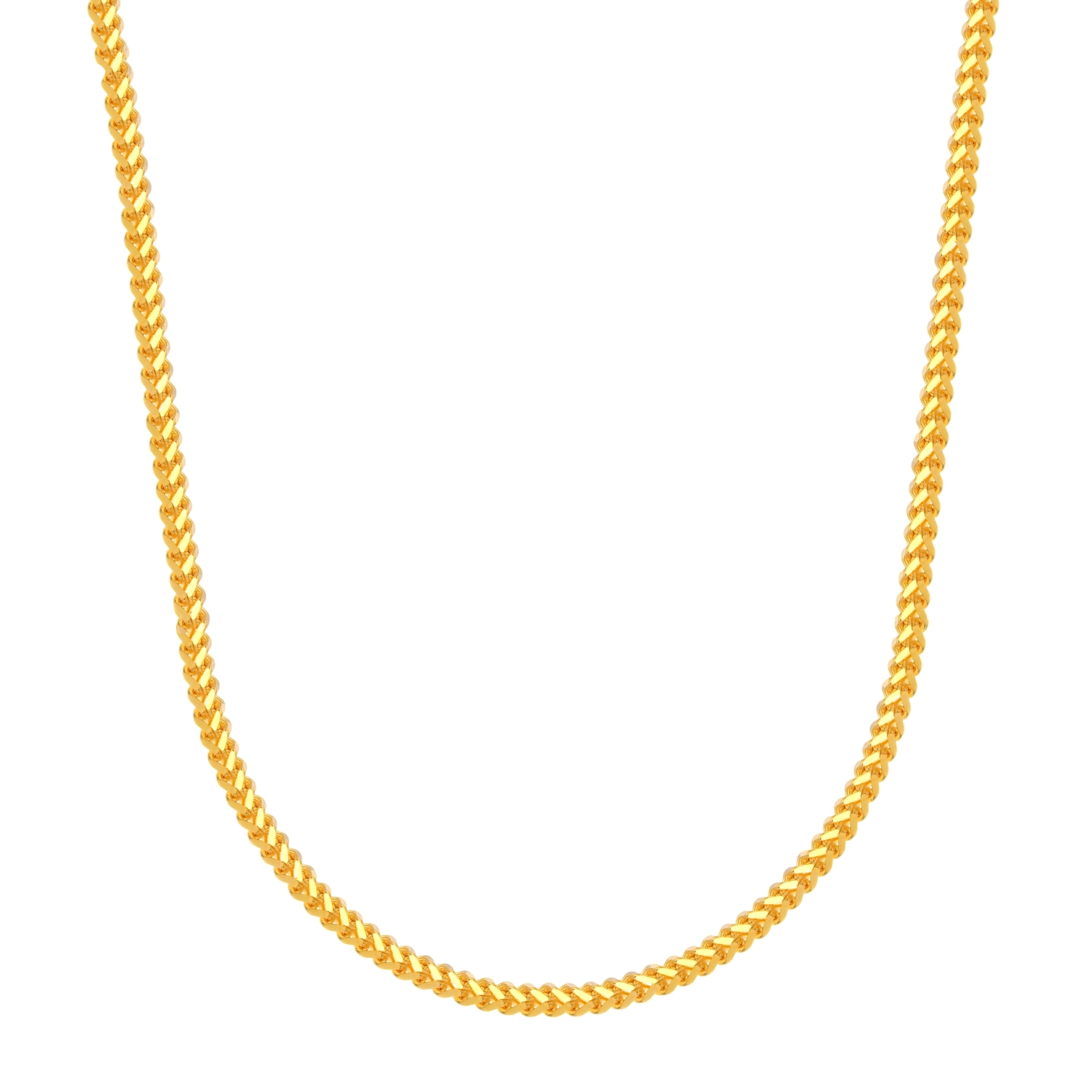 Pure Gleam Slim 21K Gold Necklace