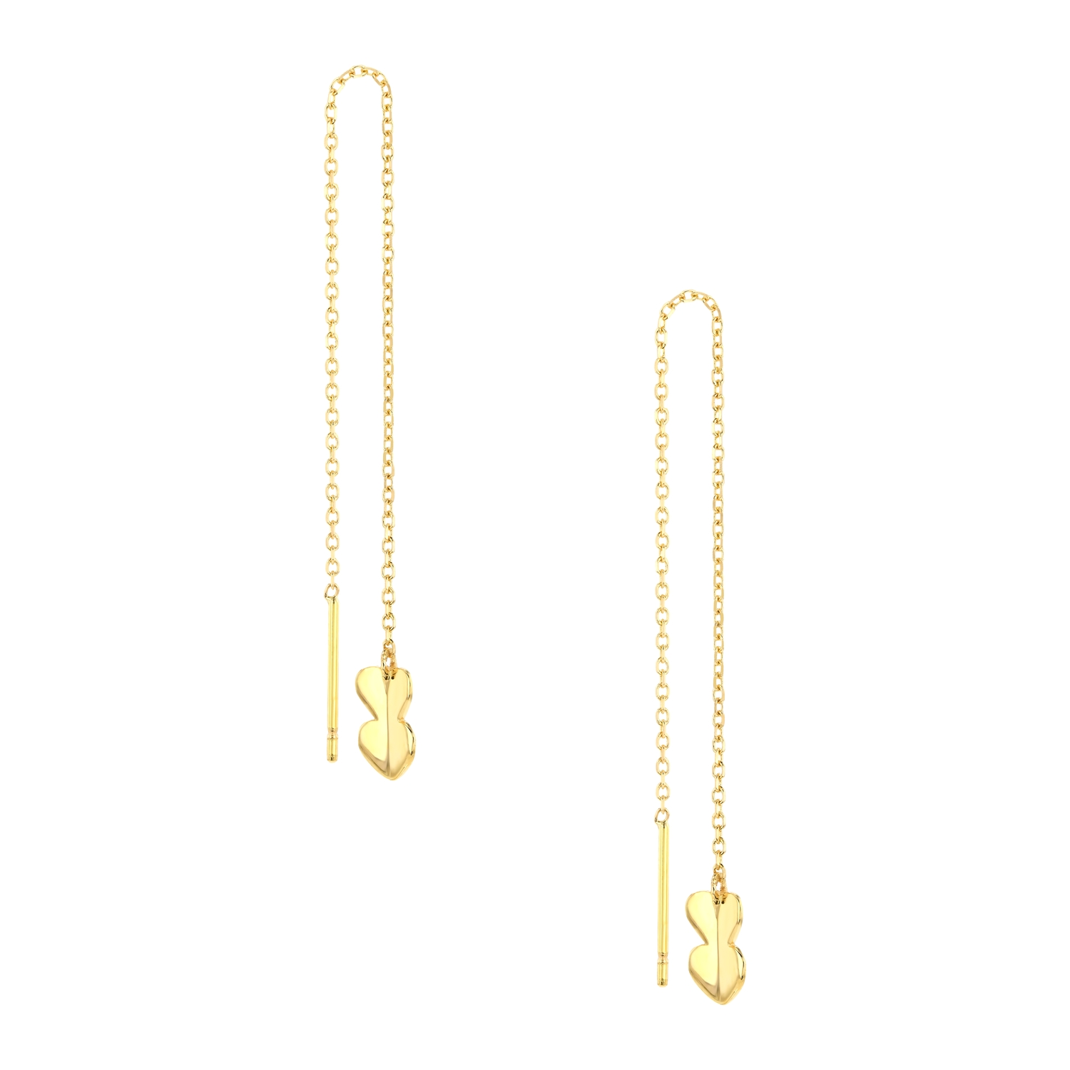 Butterfly 18K Chain Gold Earrings