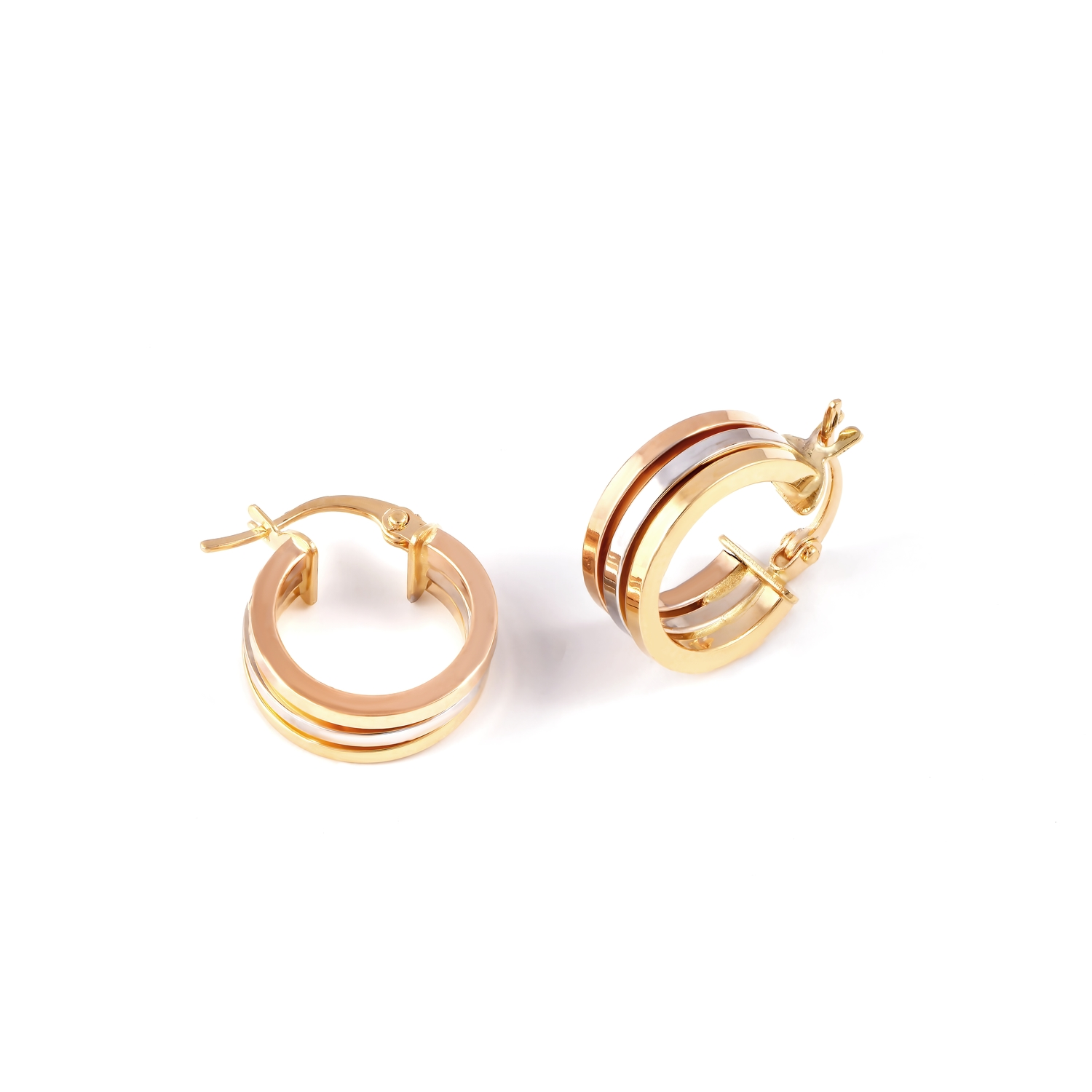 18K Radiant Circlet Gold Earrings